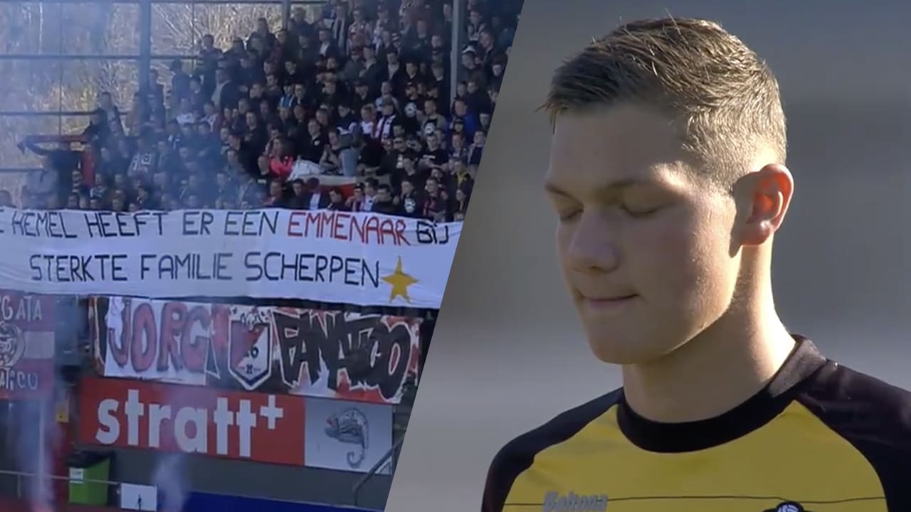 Prachtig eerbetoon aan overleden broer keeper FC Emmen 