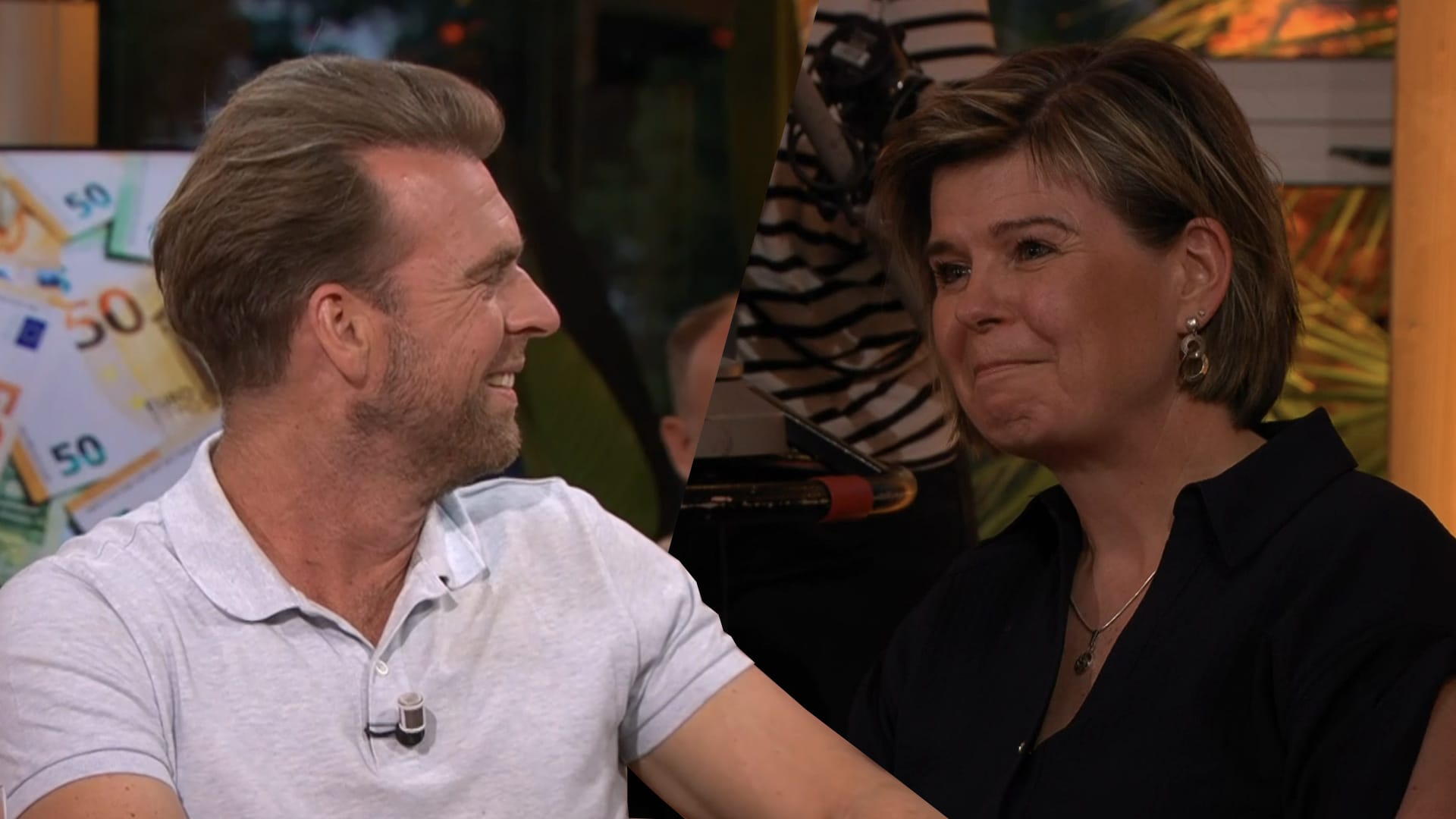 Rutger Castricum spot Angela de Jong bij De Oranjezomer: ‘Er zit hier steeds iemand te zuchten…’
