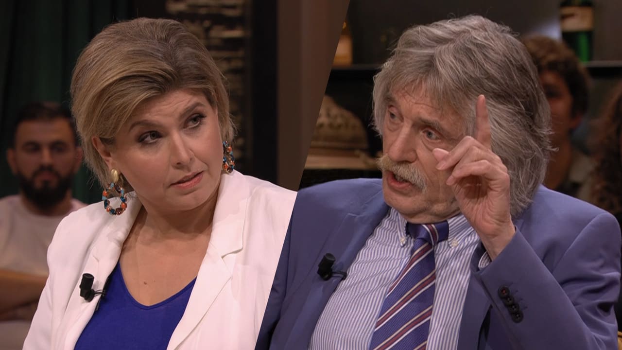 'Er is één belangrijke vraag blijven hangen na de clash tussen Angela de Jong en Johan Derksen'