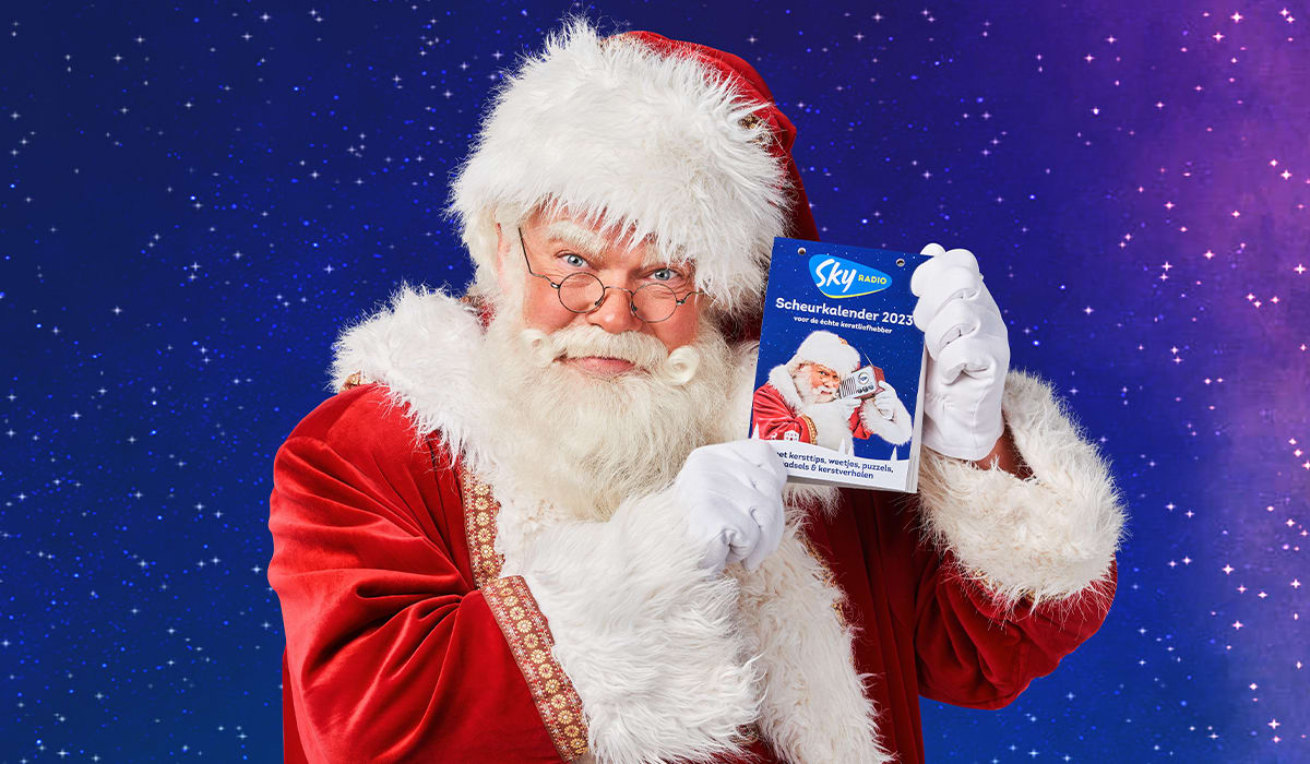 Aftellen naar kerst 2023 doe je met de Sky Radio scheurkalender! 