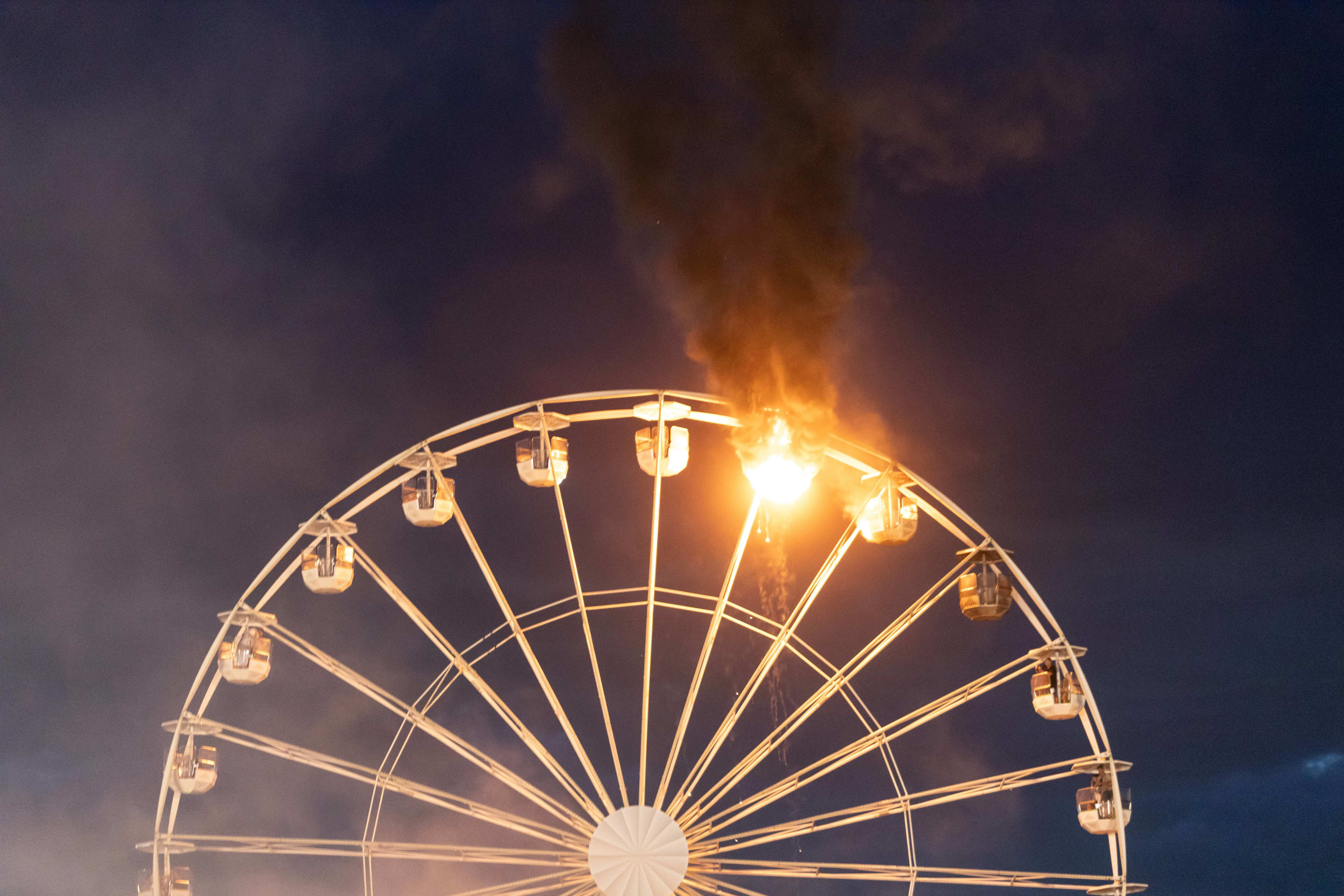 Brandend reuzenrad op Duits festival blijkt van Groningse makelij