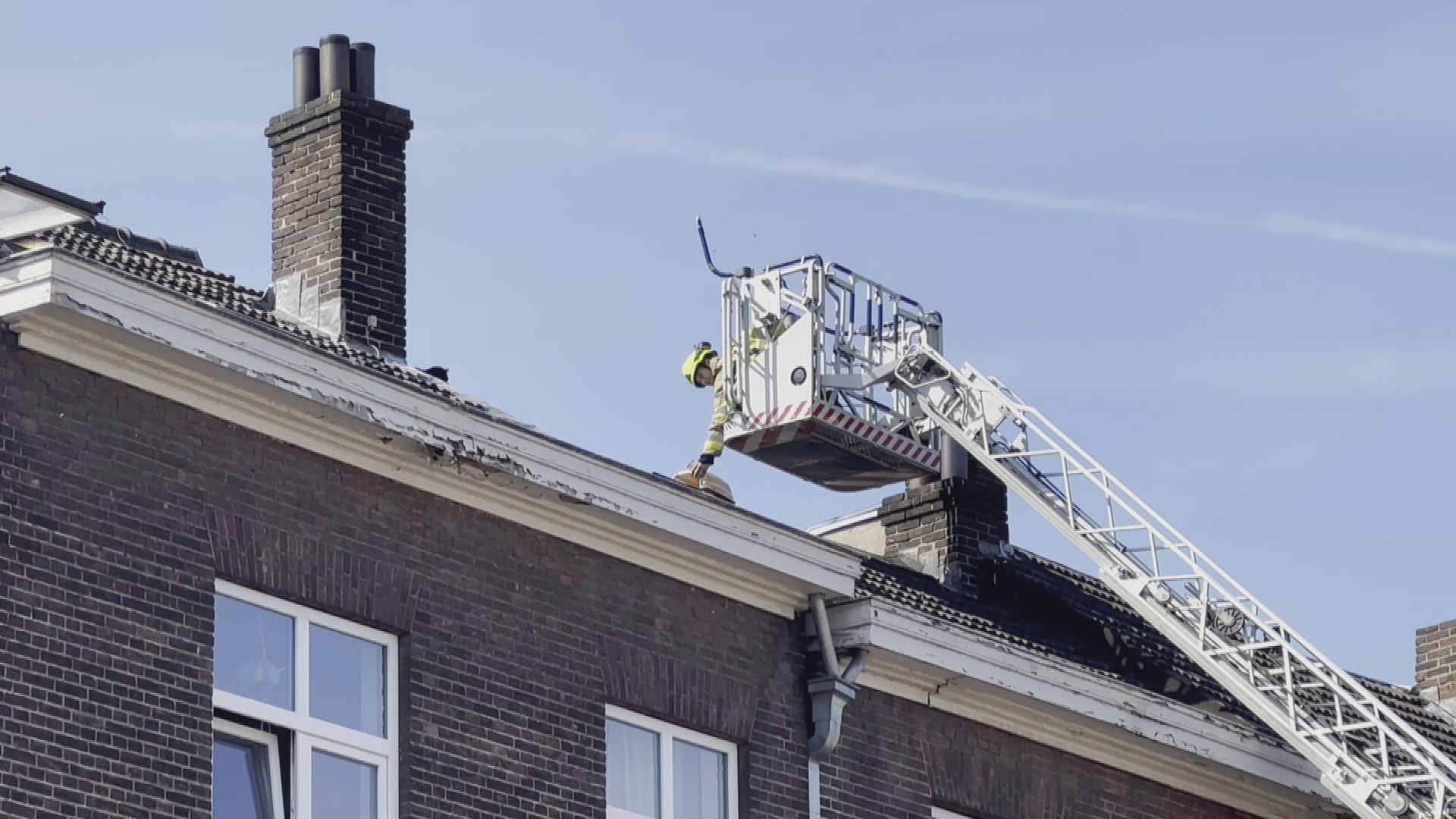 Brandweer rukt uit voor kattenkwaad: eigenwijze kat wil niet van dak af