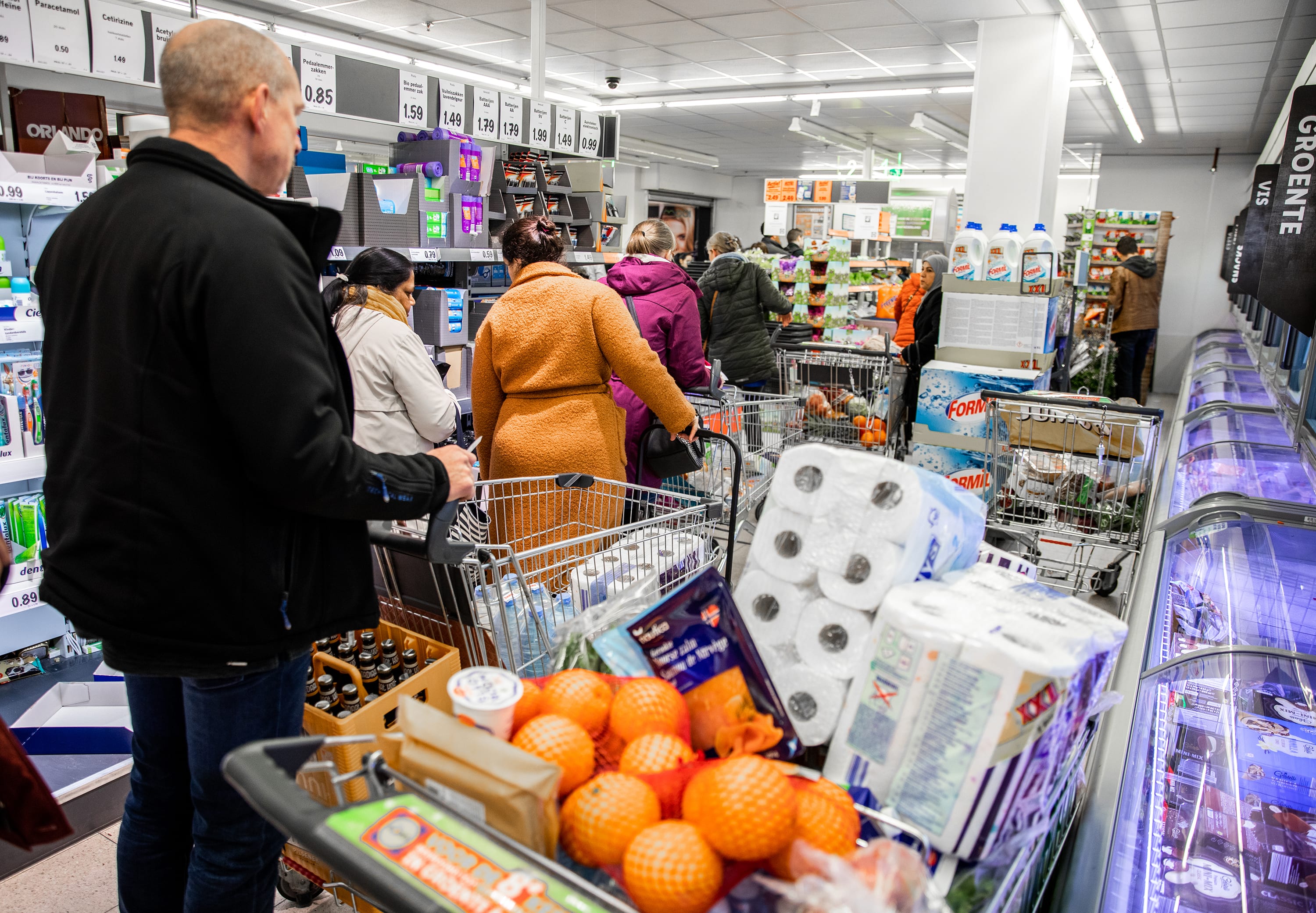 Vechtpartij in supermarkt Amstelveen vanwege hamsteren wc-papier