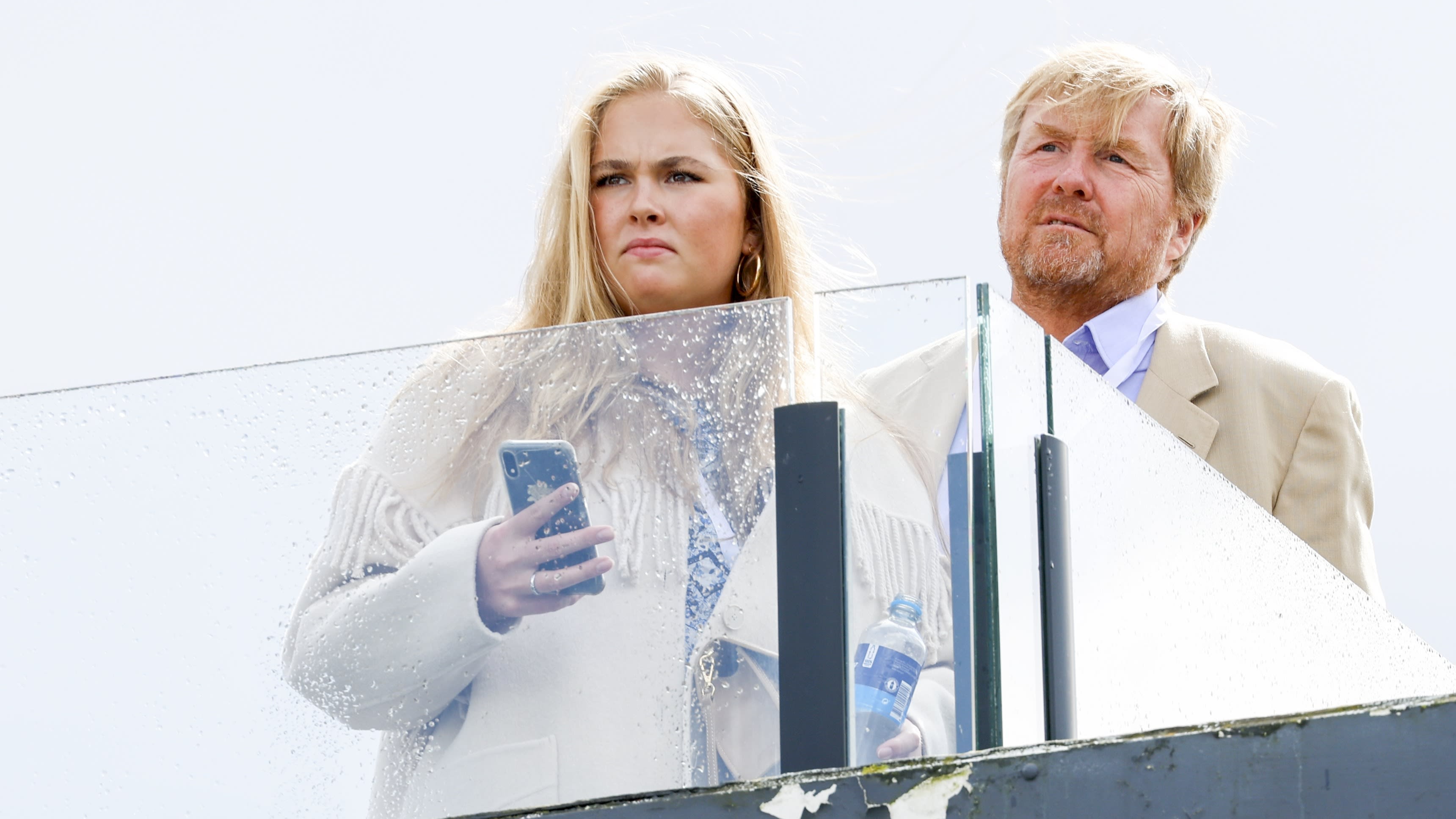 Koning en prinses Amalia bezoeken Formule 1-kwalificatie Zandvoort