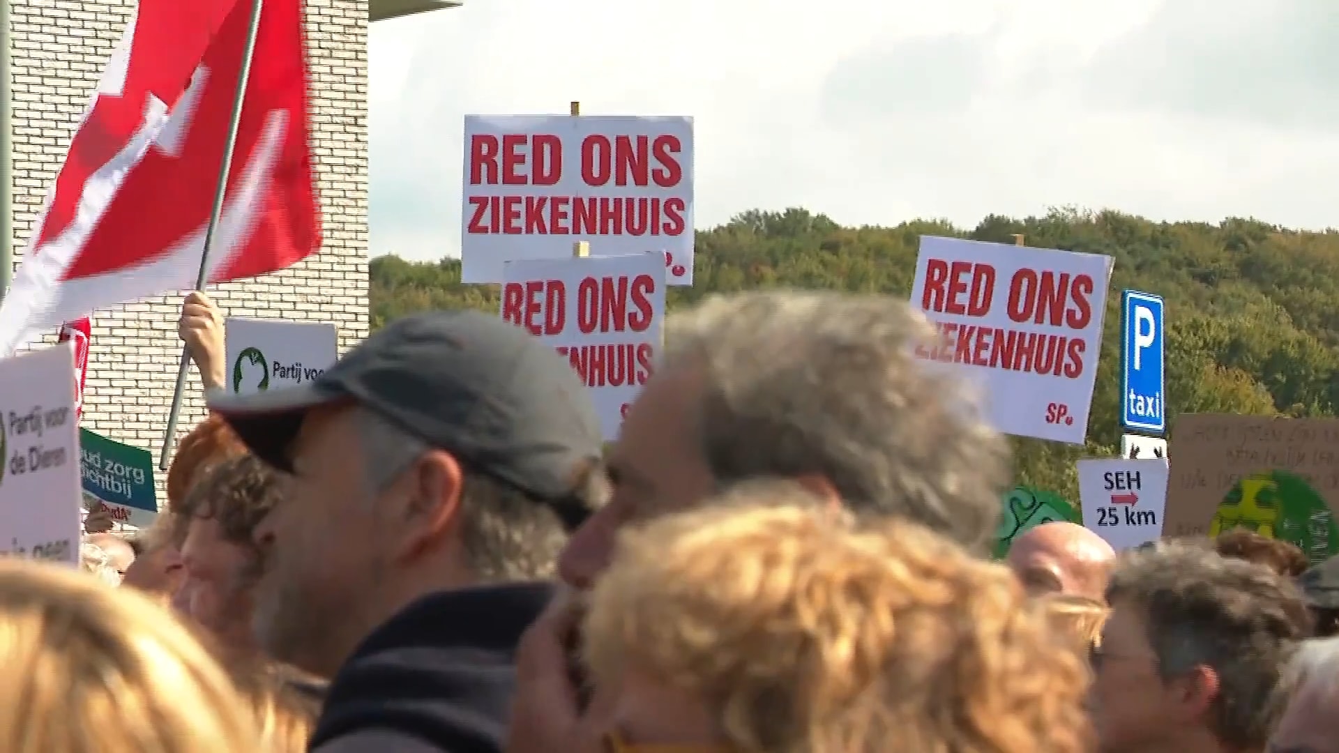 Demonstratie voor behoud spoedeisende hulp ziekenhuis Heerlen