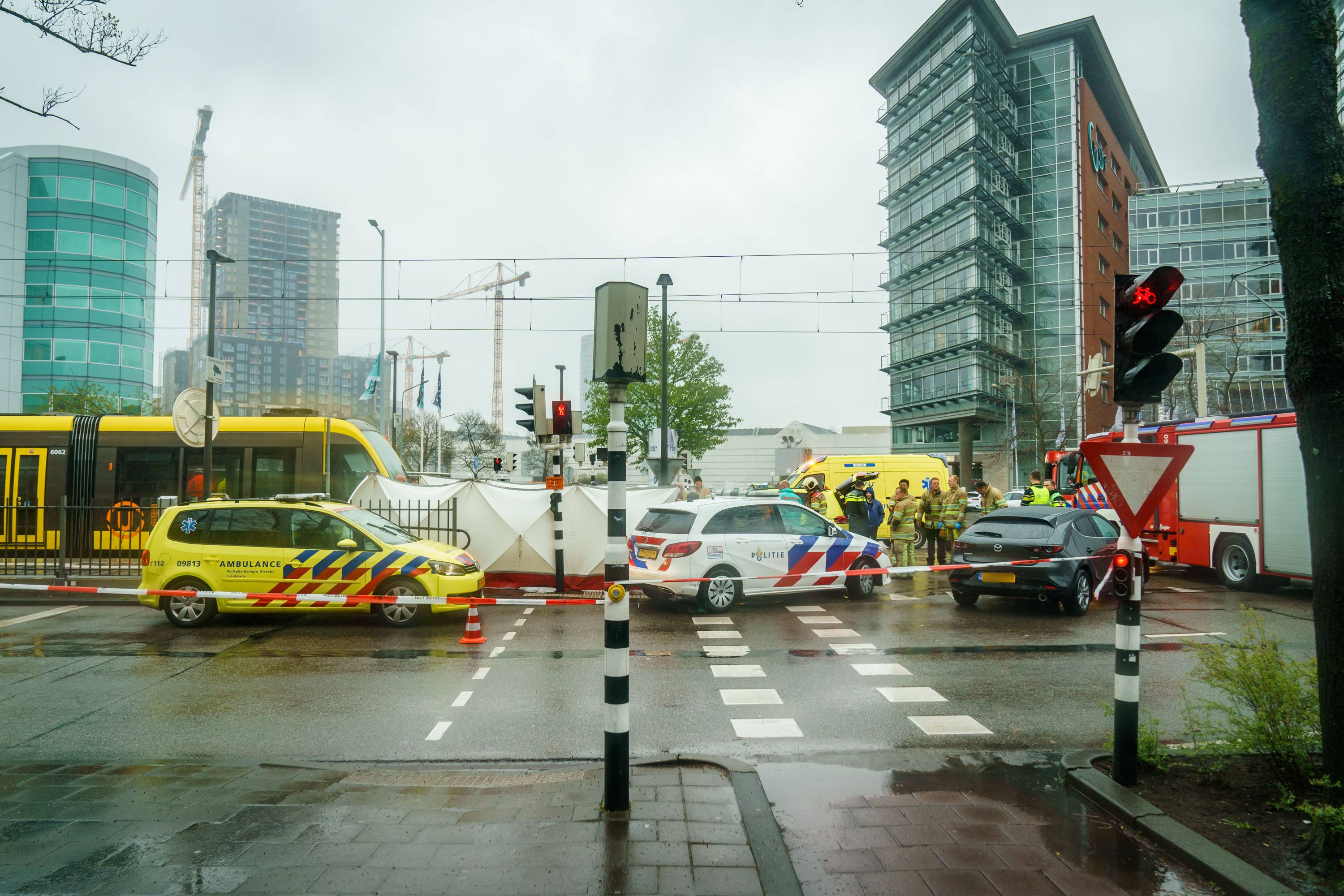 Scootmobilist overlijdt na aanrijding met tram in Utrecht