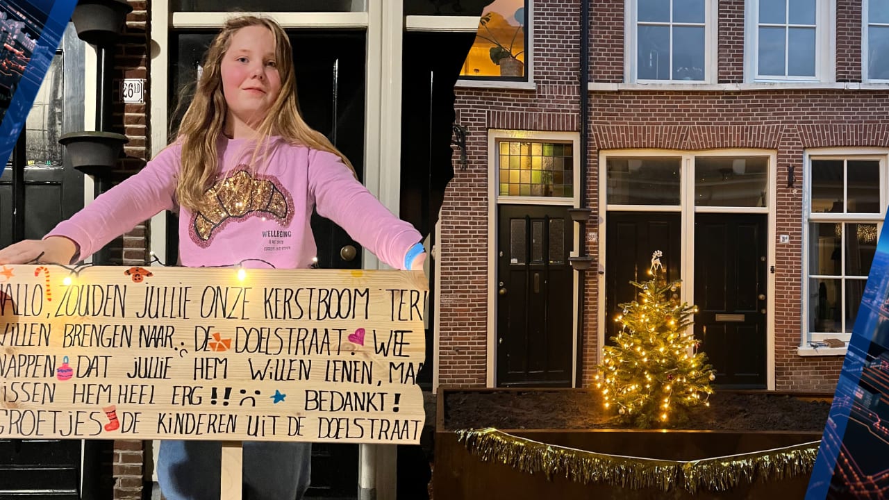 Haarlemse buurt ziet kerstboom gestolen worden: 'Dieptriest'