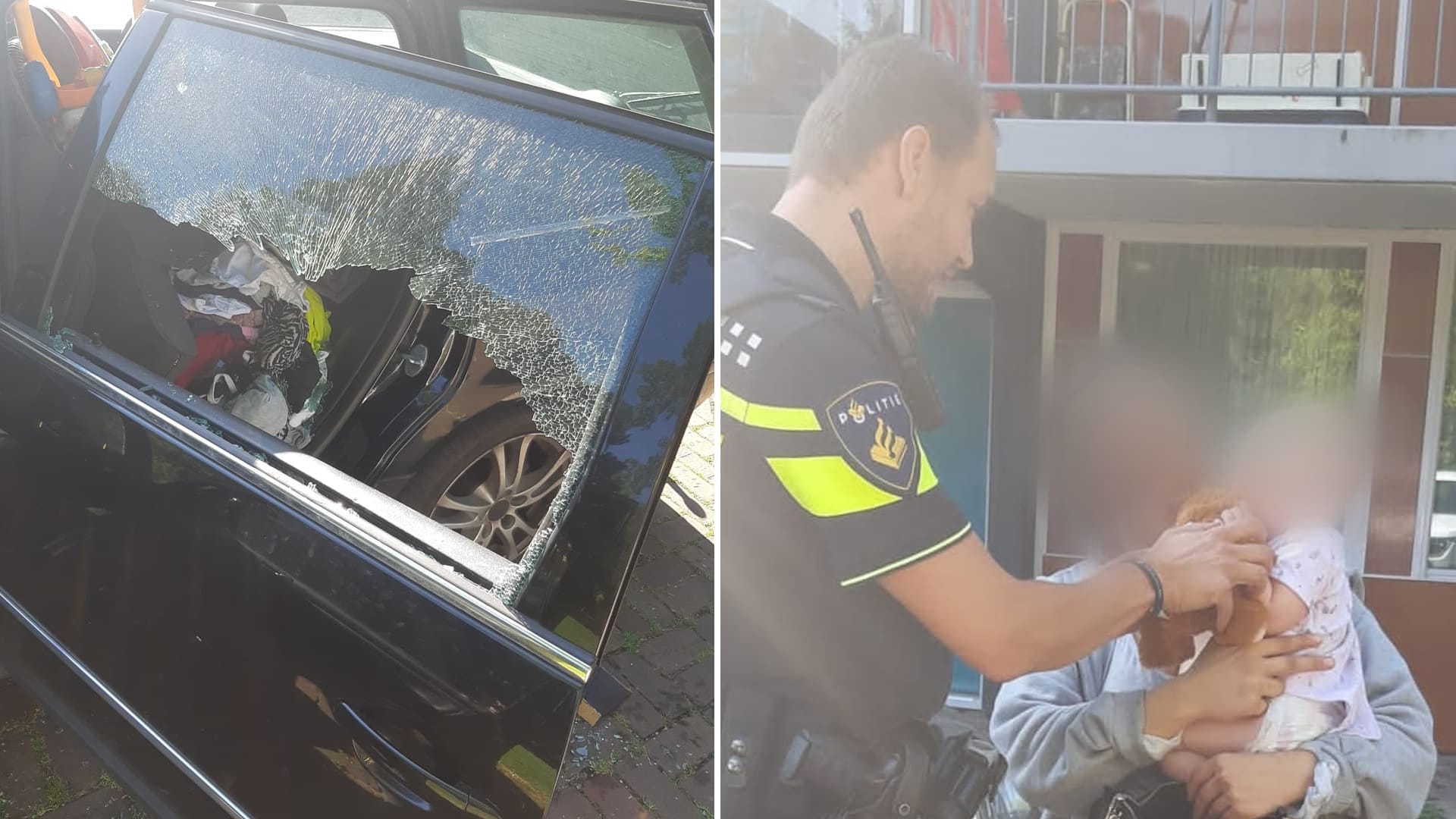 Agent moet ruit inslaan om kind uit snikhete auto te bevrijden