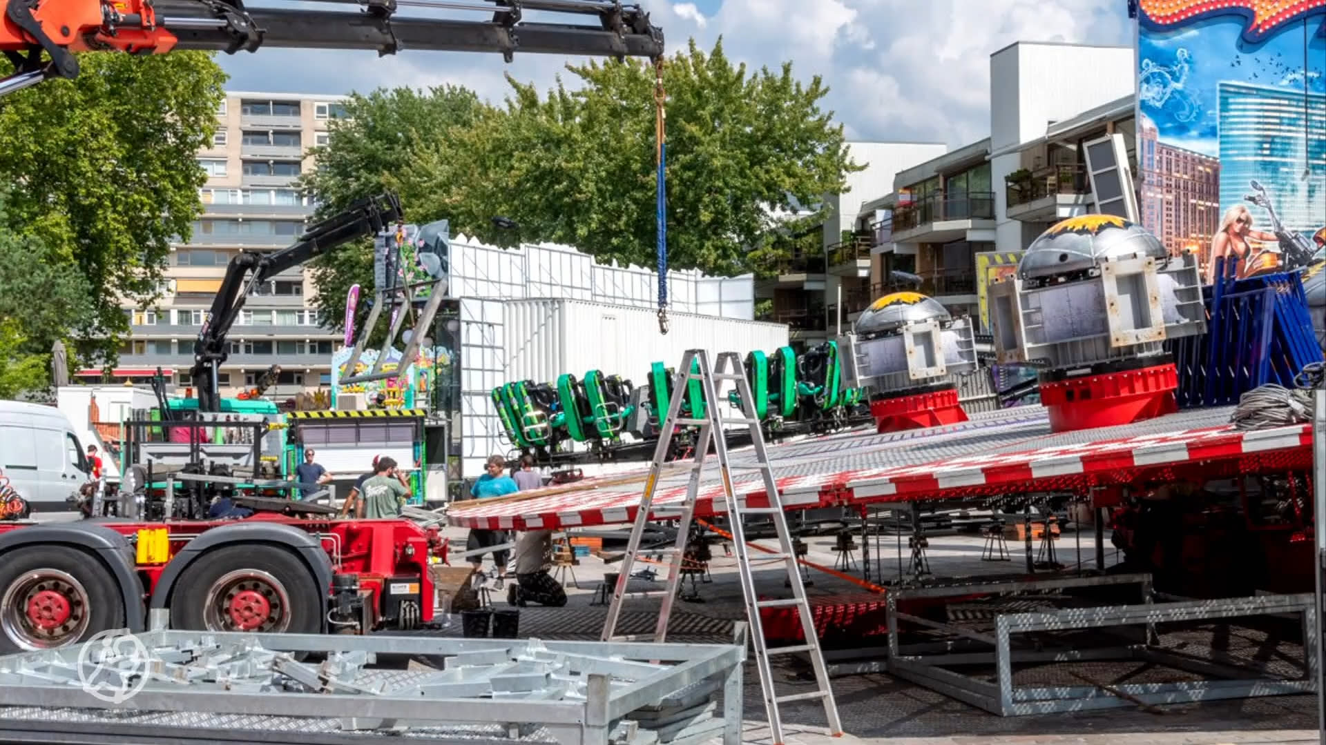 Genieten van Tilburgse kermis voordat het spektakel begint: 'Mooi om de opbouw te zien'