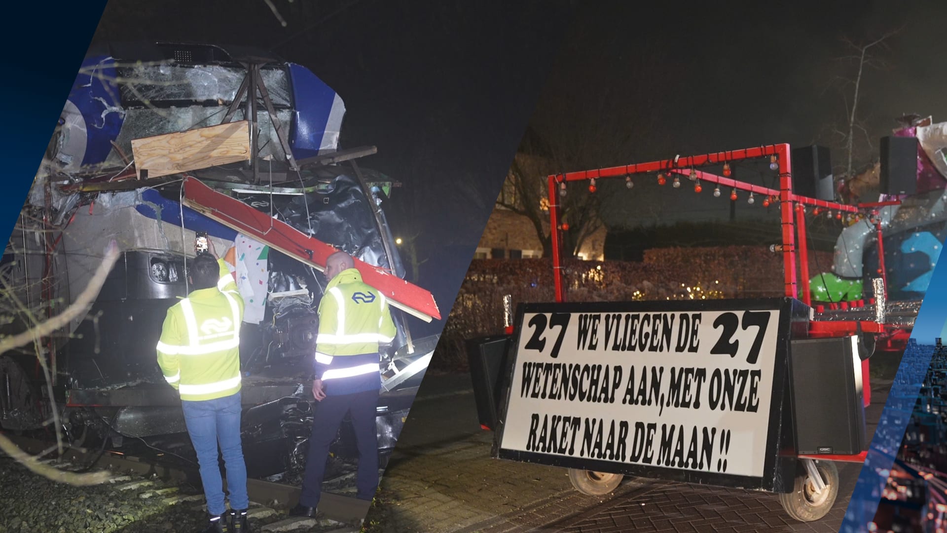 Treinmachinist raakt gewond na aanrijding met carnavalswagen in Berghem