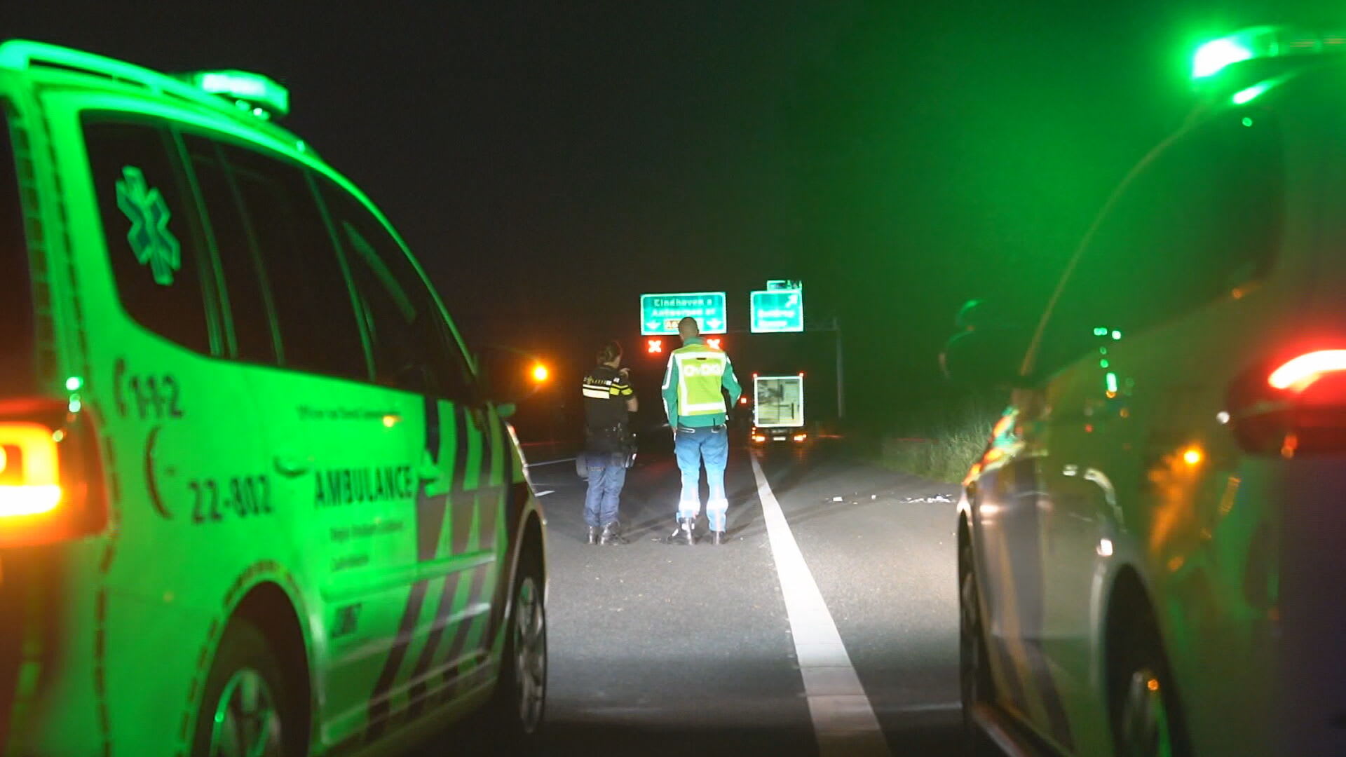 Man gewond op A67 na pech met auto