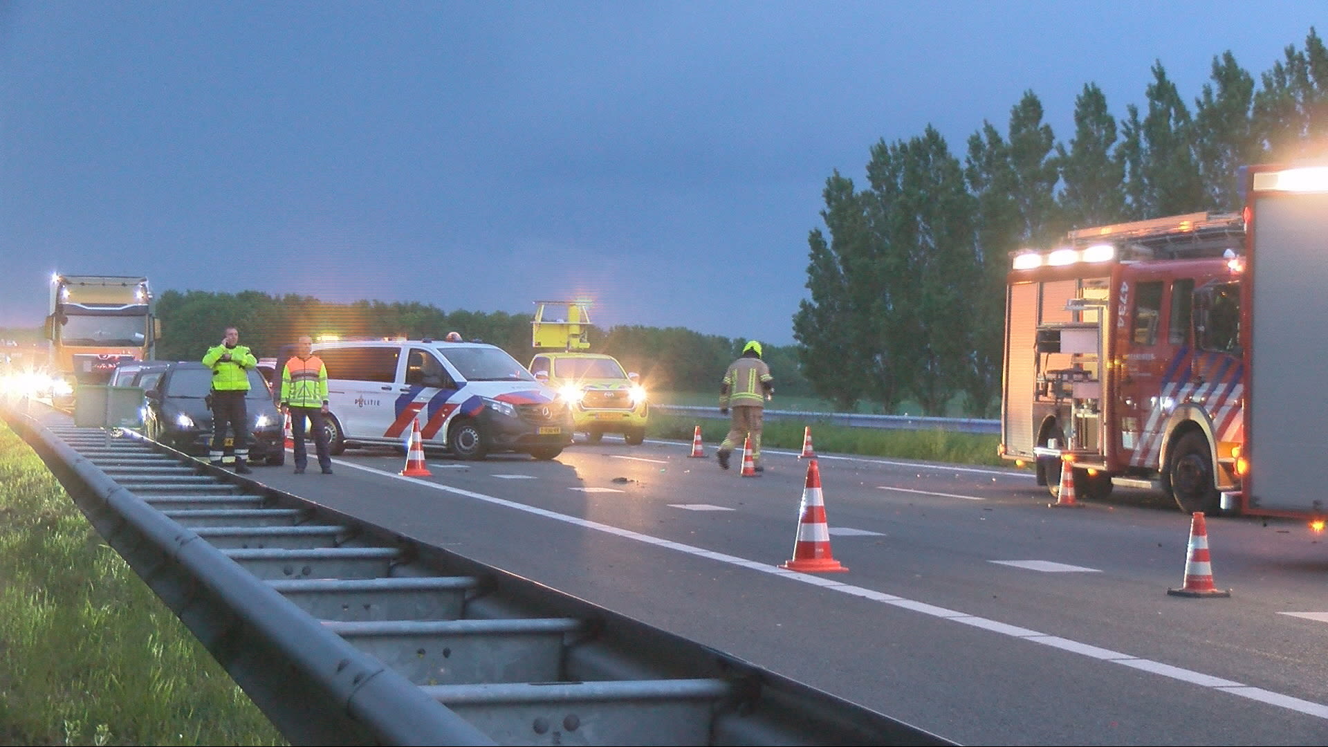 Gewonden door ongeluk op A58 bij Goes, bestuurder aangehouden