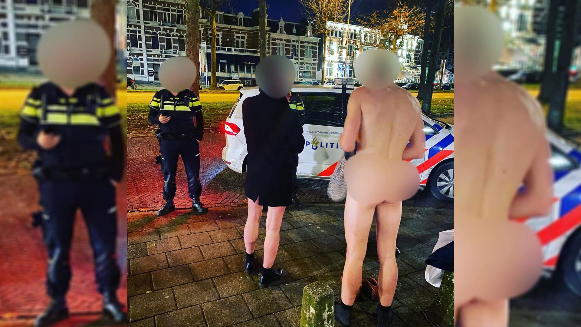 Koele actie: studenten betrapt bij nachtelijk naakt hardlopen