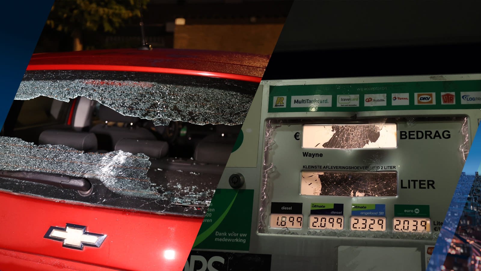 Geldautomaten, tankstations en auto's aan gort geslagen in Den Bosch