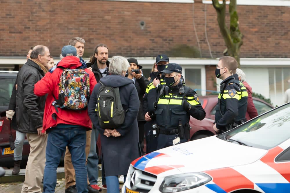 Arrestaties bij verboden demonstratie tegen lockdown Hilversum