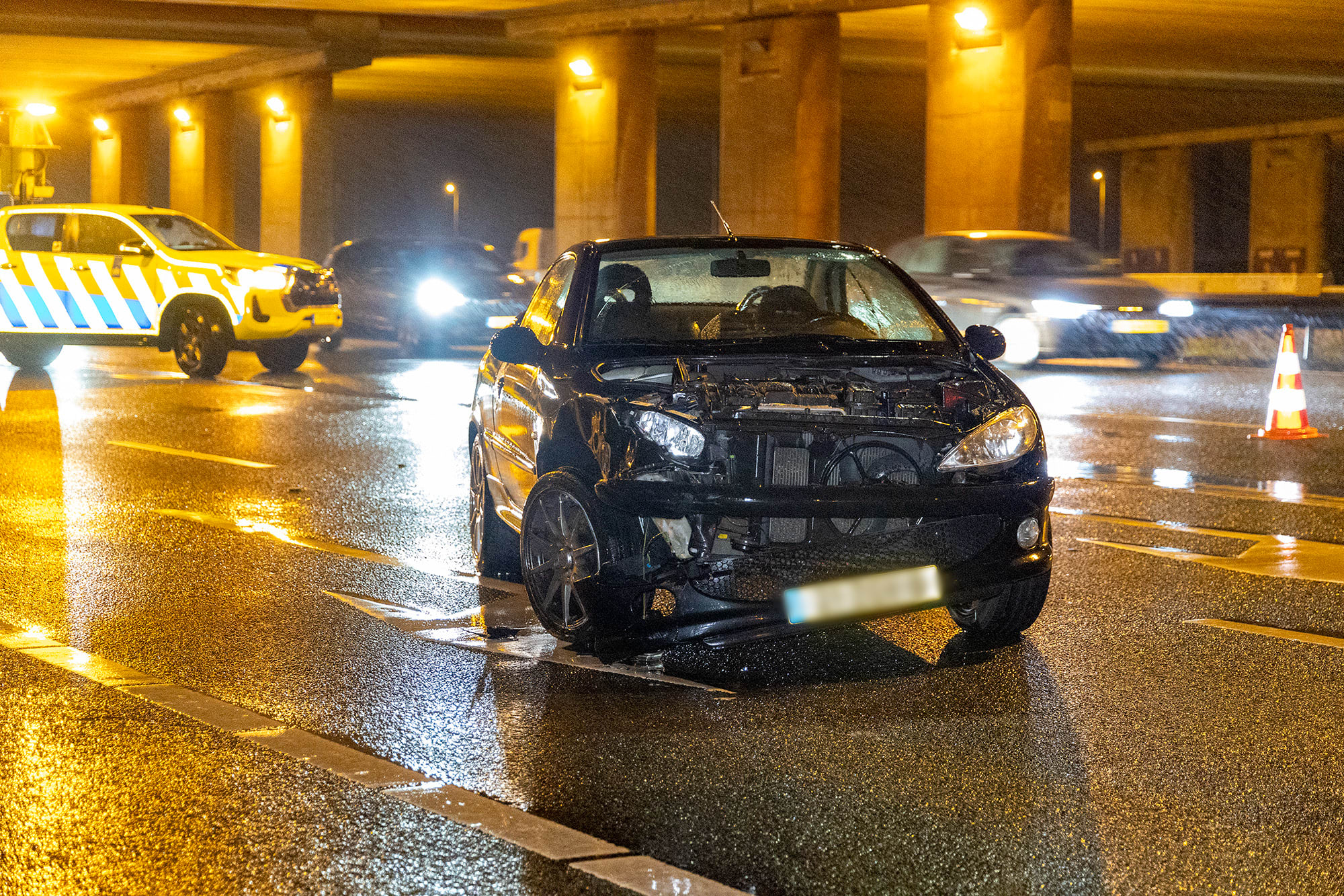 Vijf auto's beschadigd na ongeval op A4 bij Nieuw-Vennep