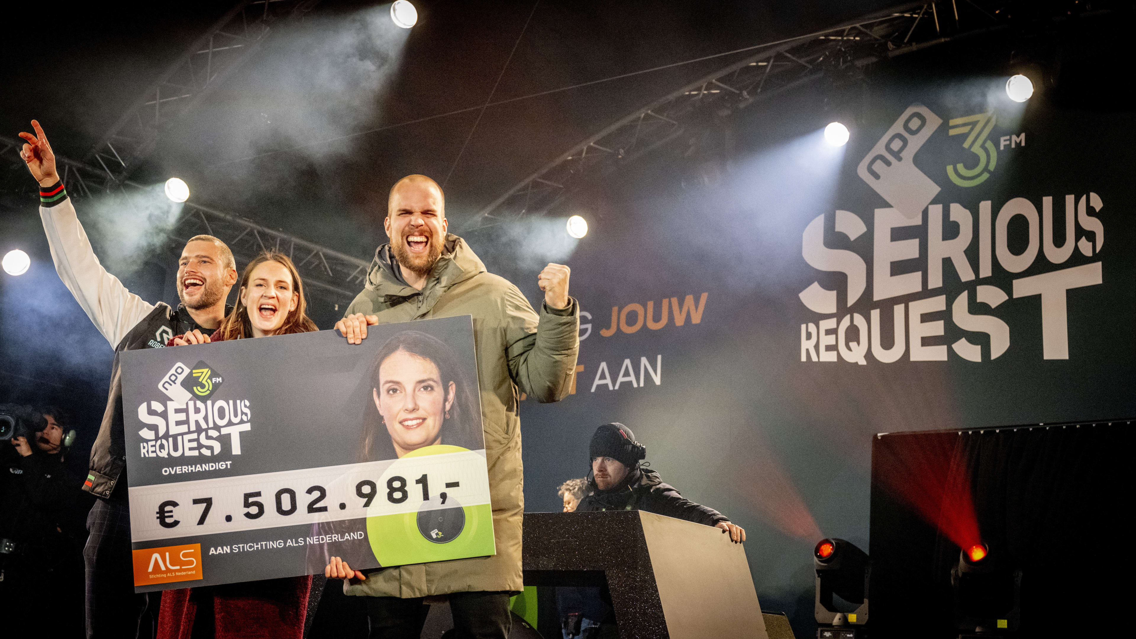 Serious Request haalt 7,5 miljoen euro op voor Stichting ALS