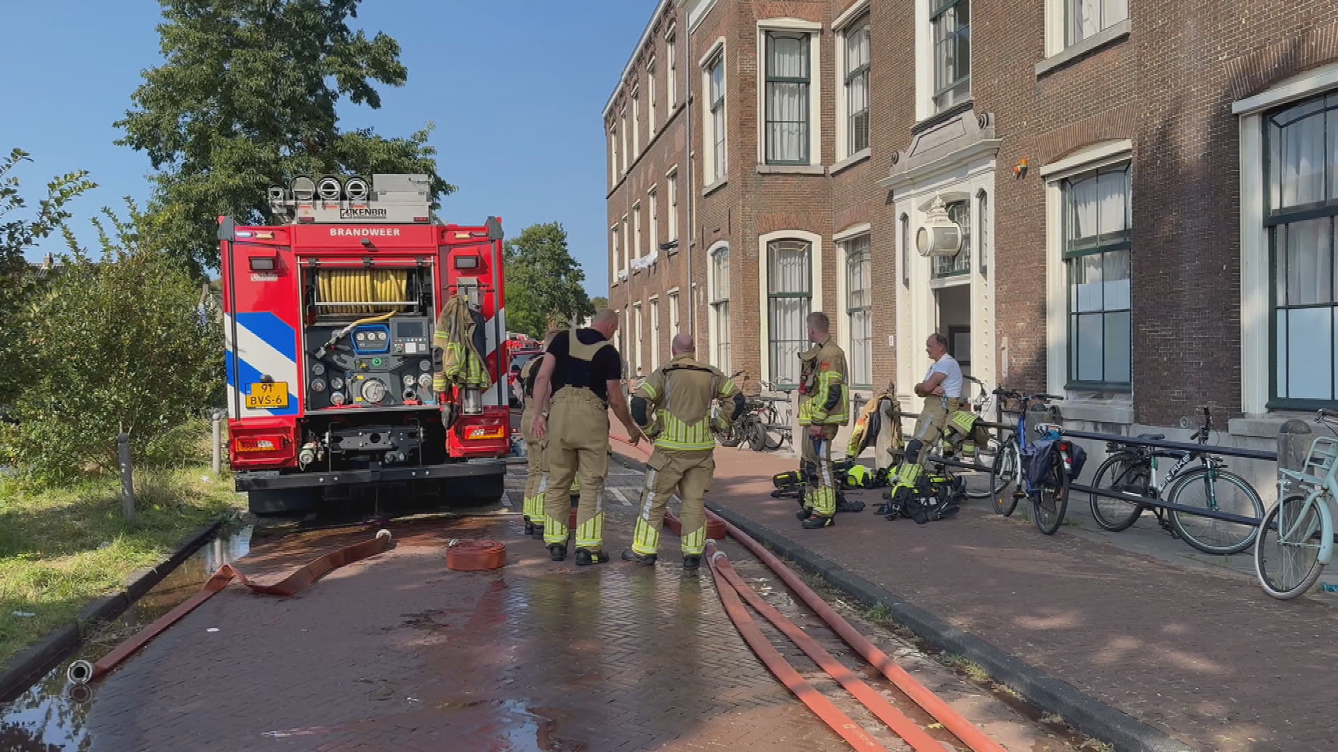 Brand in opvanglocatie voor vluchtelingen in Katwijk