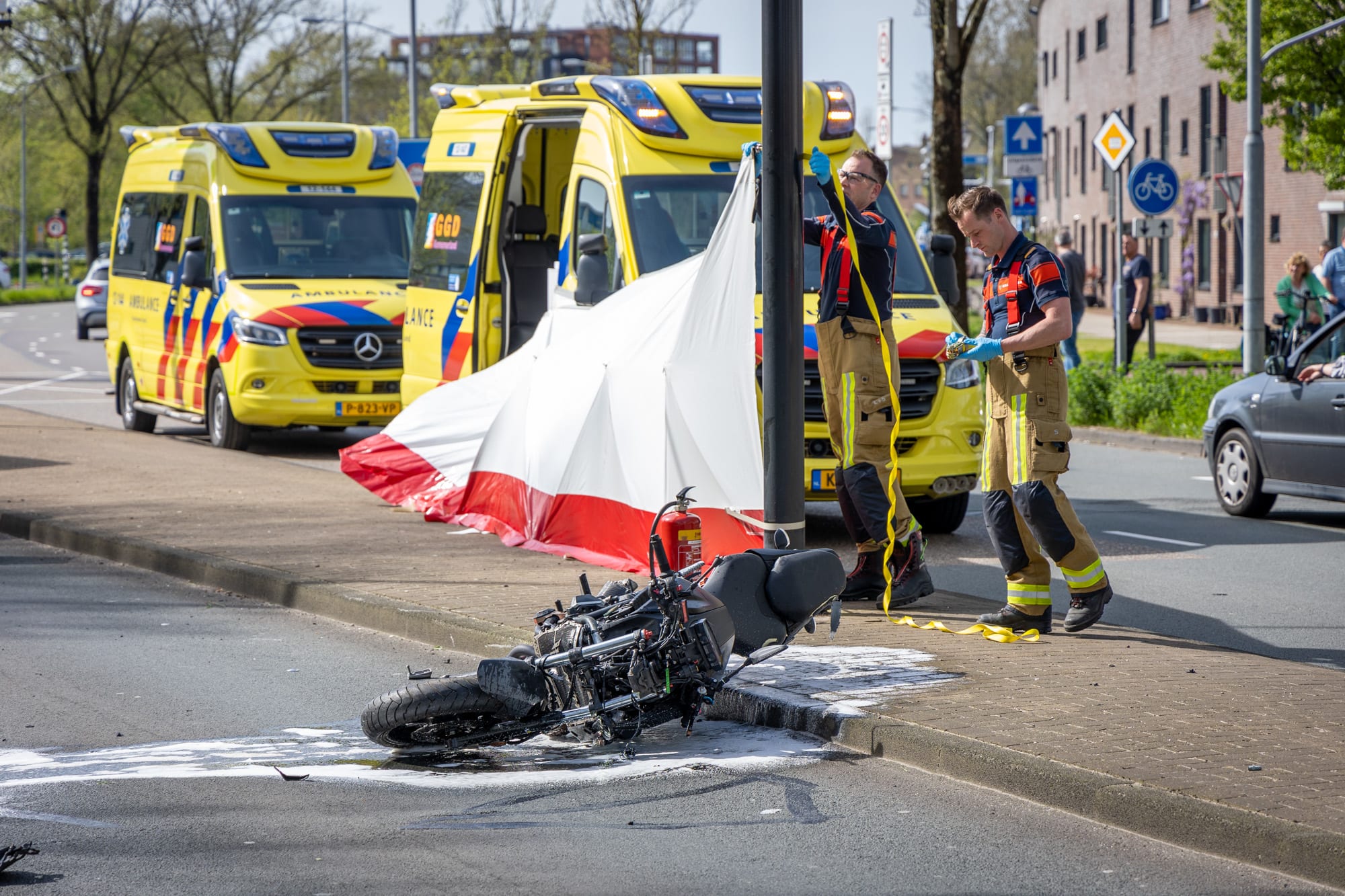 Motorrijder (40) overleden na ongeval in Haarlem