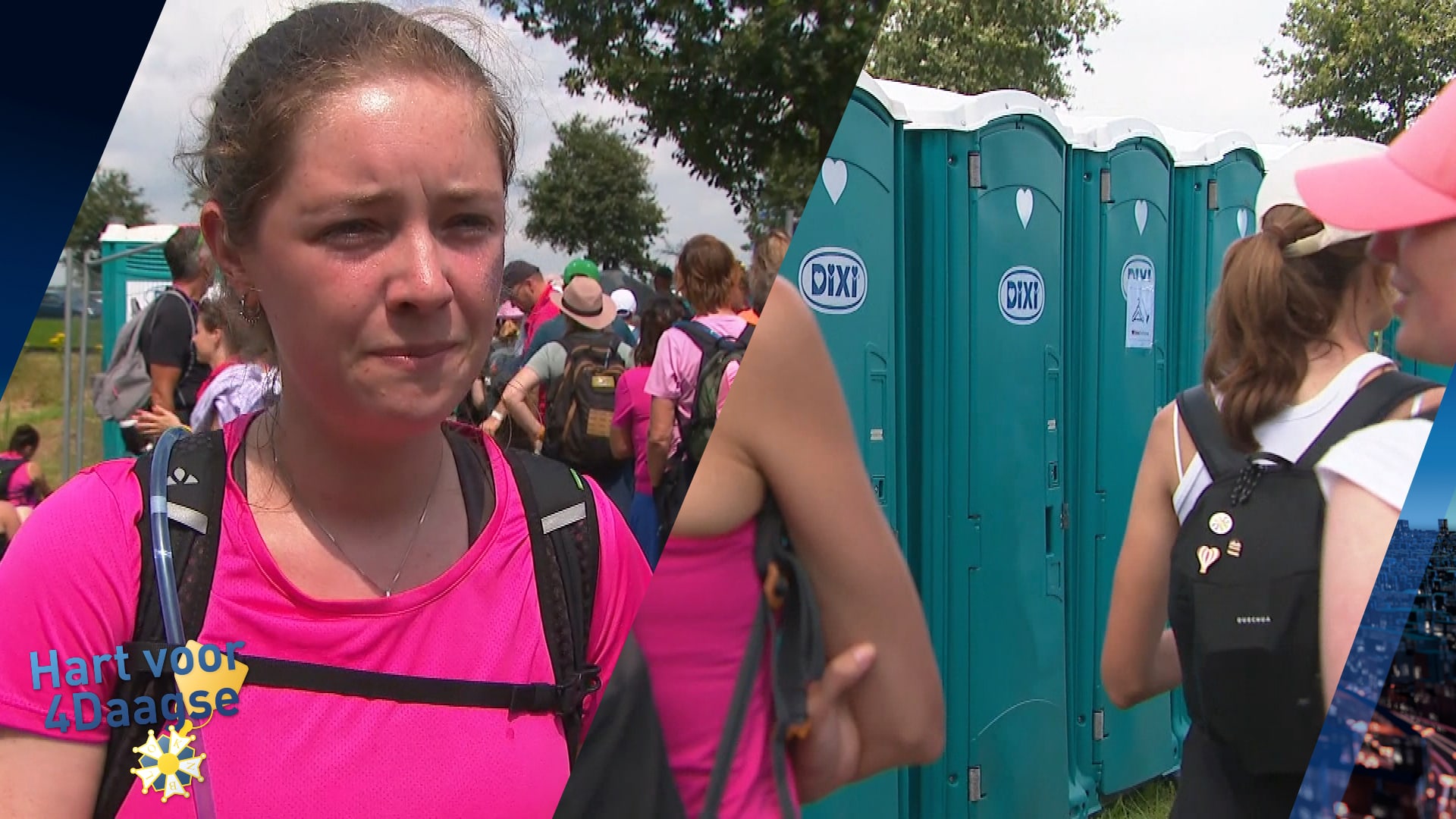 Onder hoge nood de 4Daagse lopen: Adelina blij met voldoende wc's op route