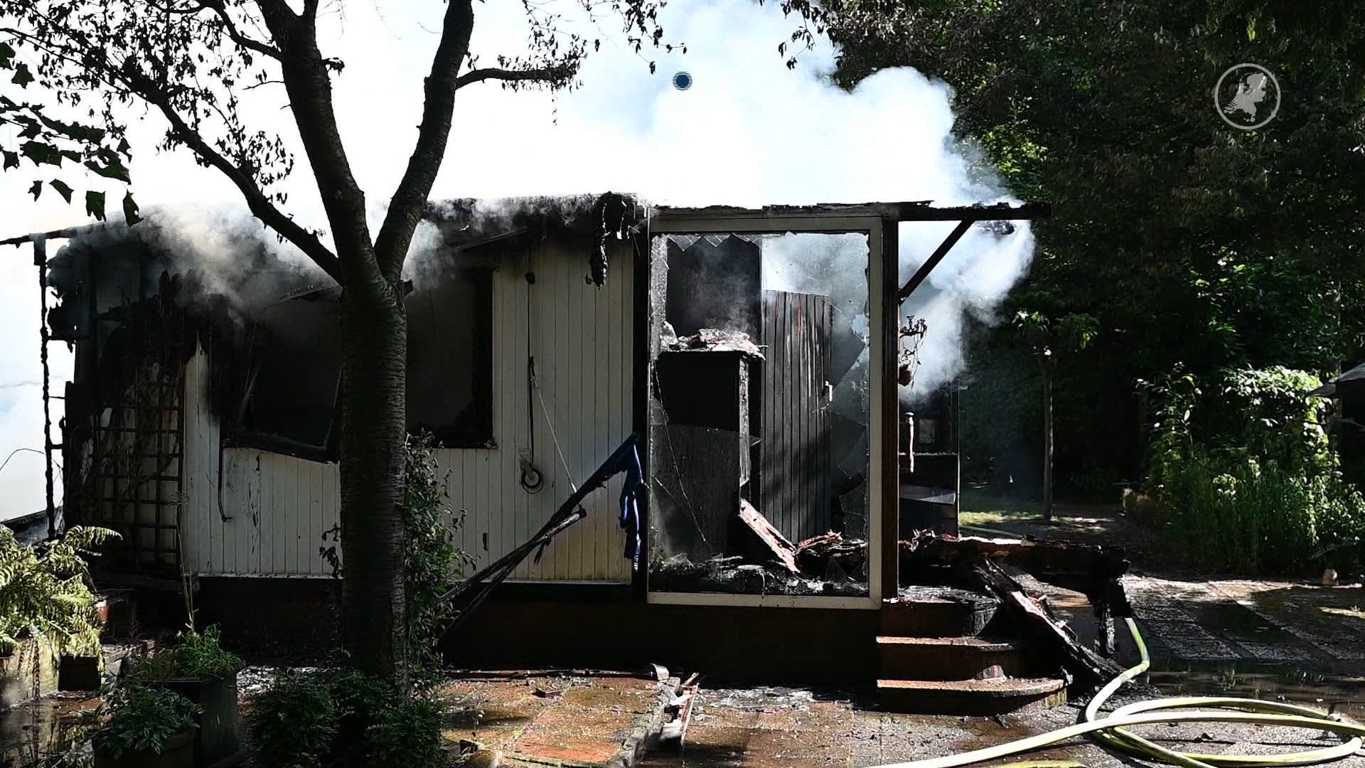 Twee zwaargewonden bij brand in chalet in Haaren