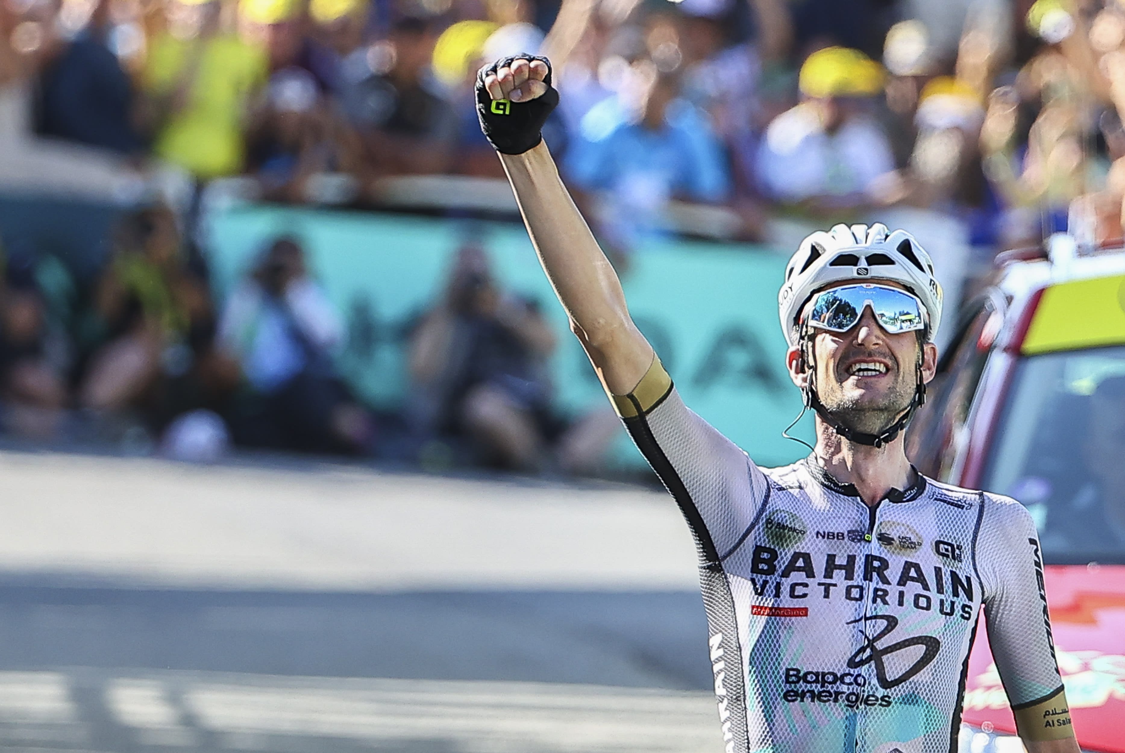 Nederlander Wout Poels wint bergrit Tour de France: 'Hier droomde ik altijd van'