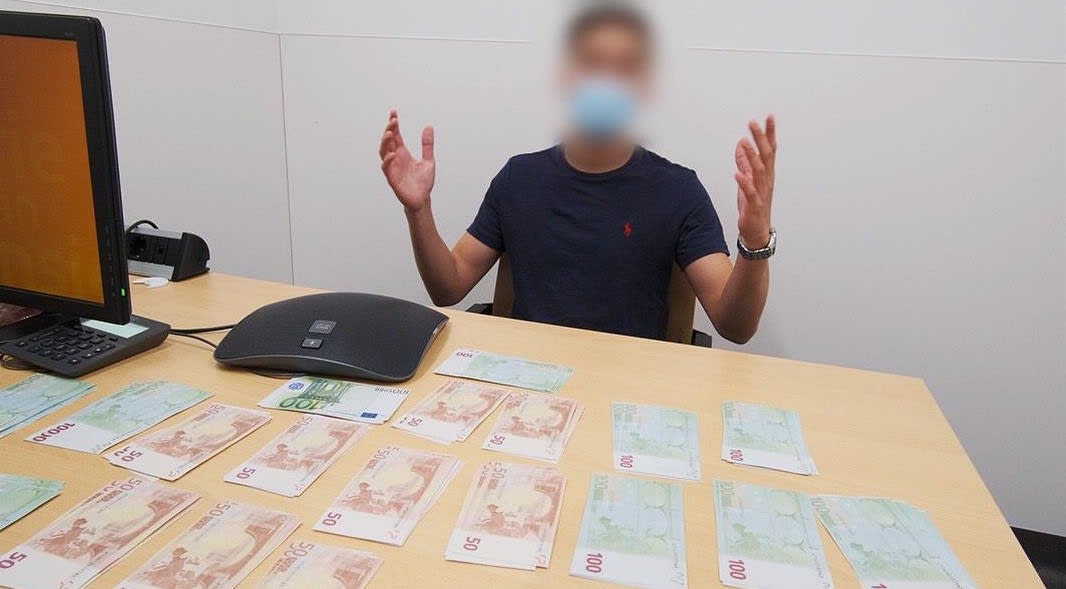 Man betrapt met 46.000 euro in zijn bagage op Eindhoven Airport