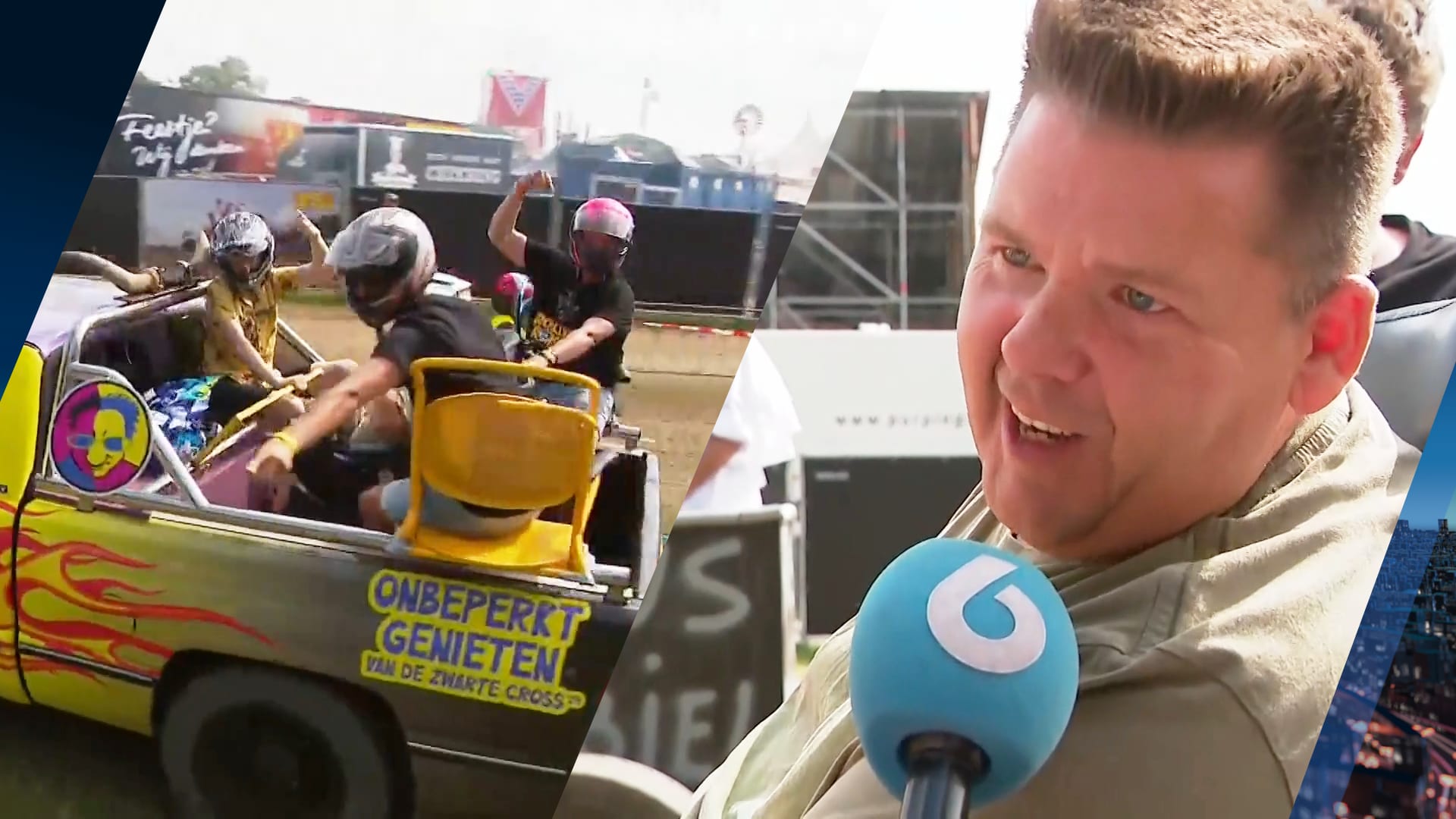 Rolstoelgebruiker Robin vindt het 'keimooi' dat hij mee kan racen op Zwarte Cross