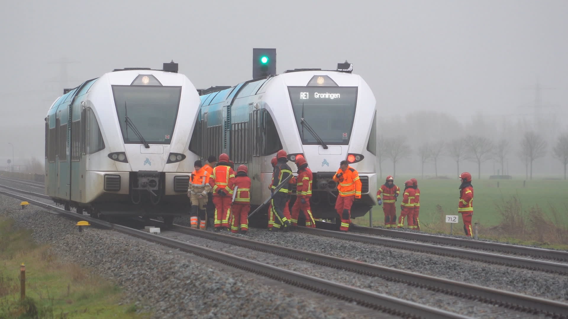Voetganger overleden na aanrijding met trein in Zuidhorn