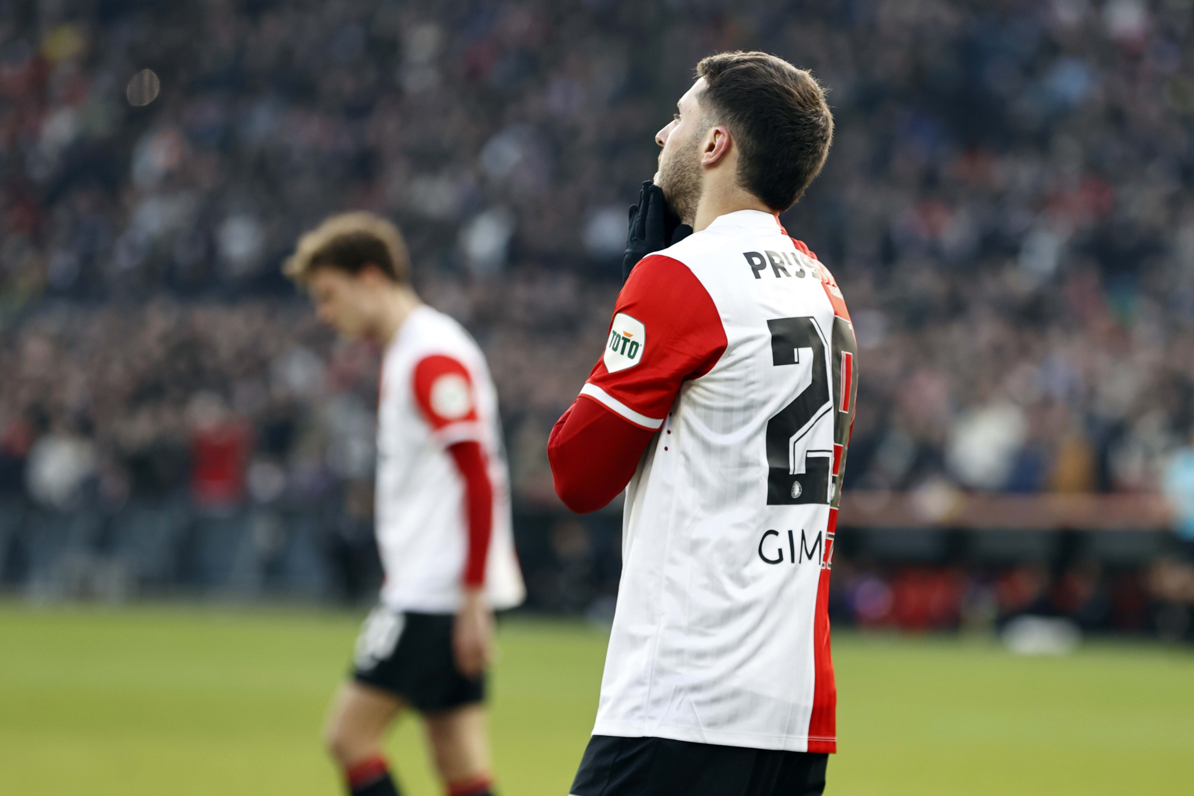 Feyenoord-Twente eindigt in gelijkspel, Giménez mist penalty