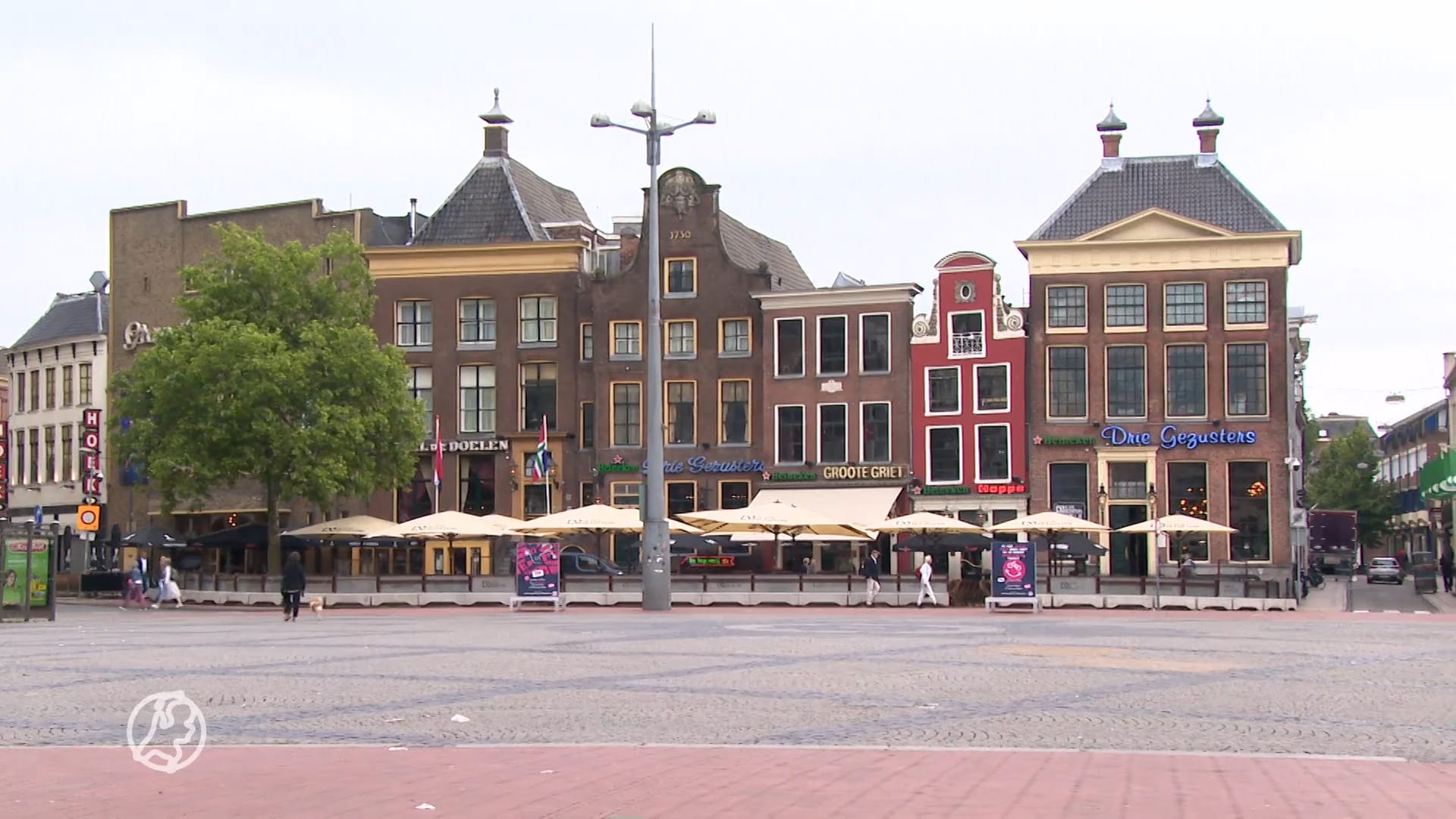 Middeleeuwse bestrating ontdekt tijdens werkzaamheden Grote Markt in Groningen