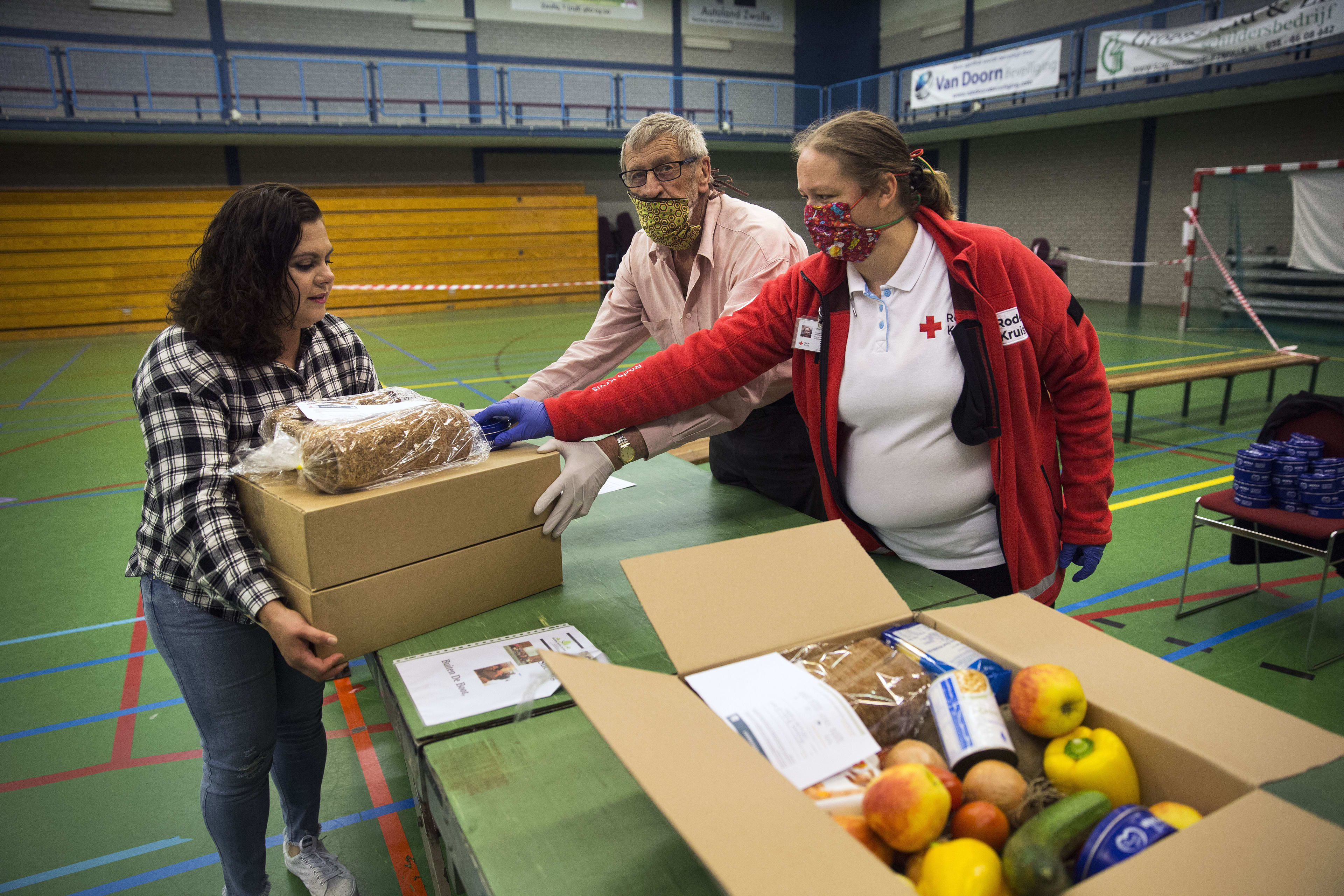 Het Rode Kruis moest dit jaar meer mensen helpen aan eten