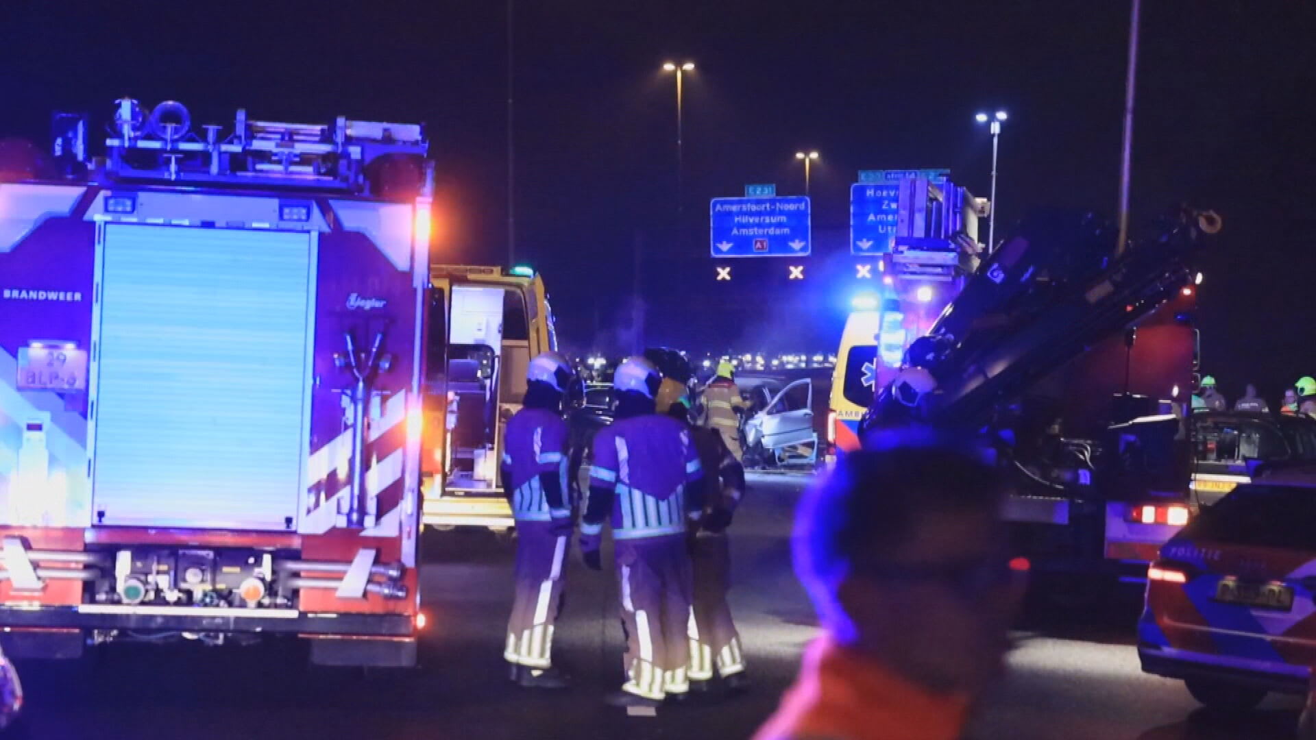 Drie mensen, onder wie twee kinderen, omgekomen bij ongeval met spookrijder A1