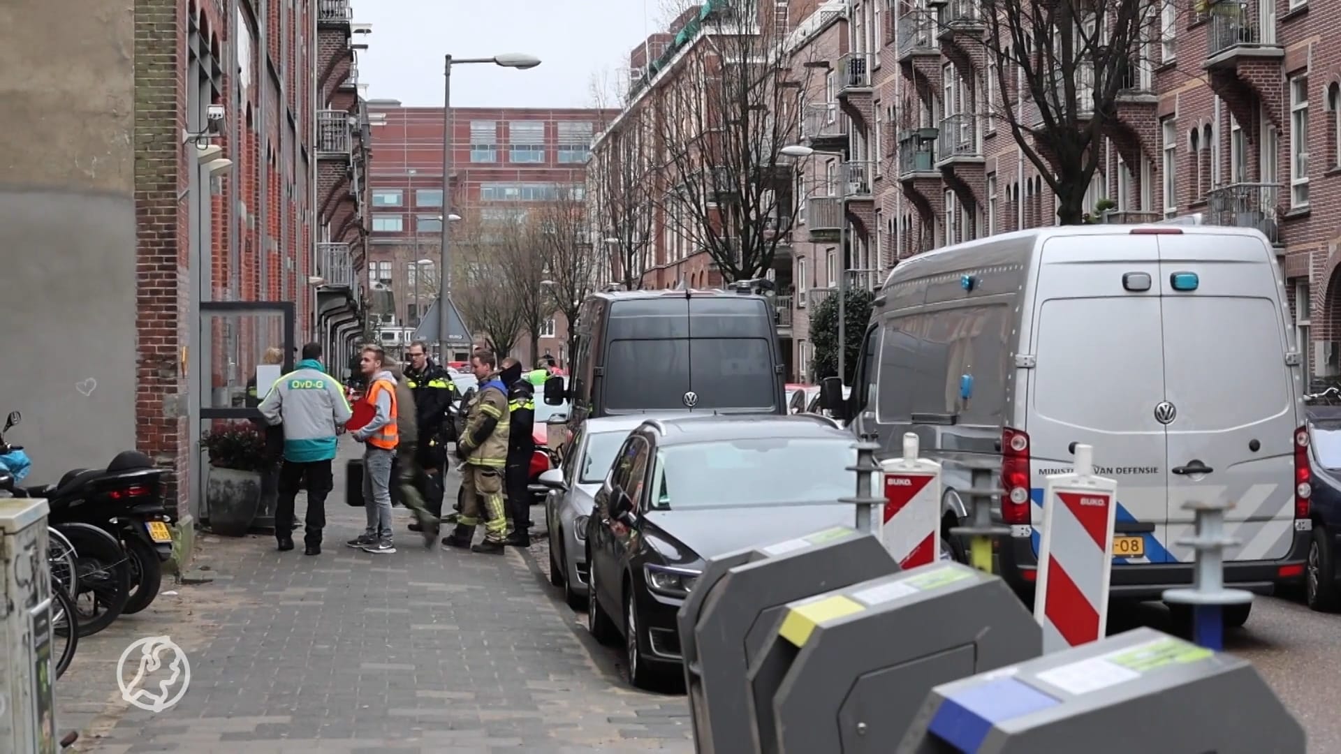 Explosieven in daklozenopvang Amsterdam, ontruiming en GRIP1 ingezet