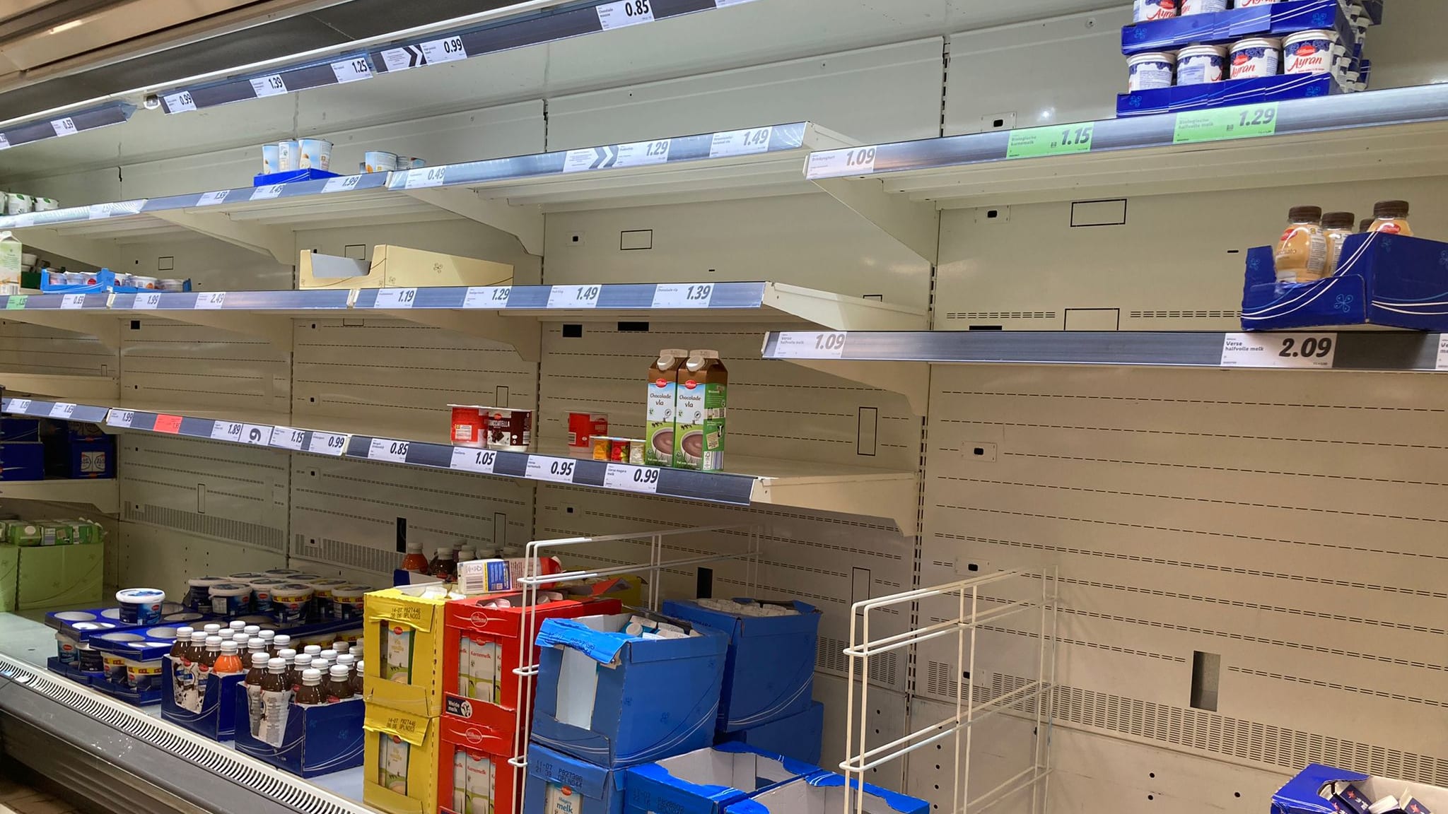 Supermarkten willen miljoenenschade door blokkades gaan verhalen