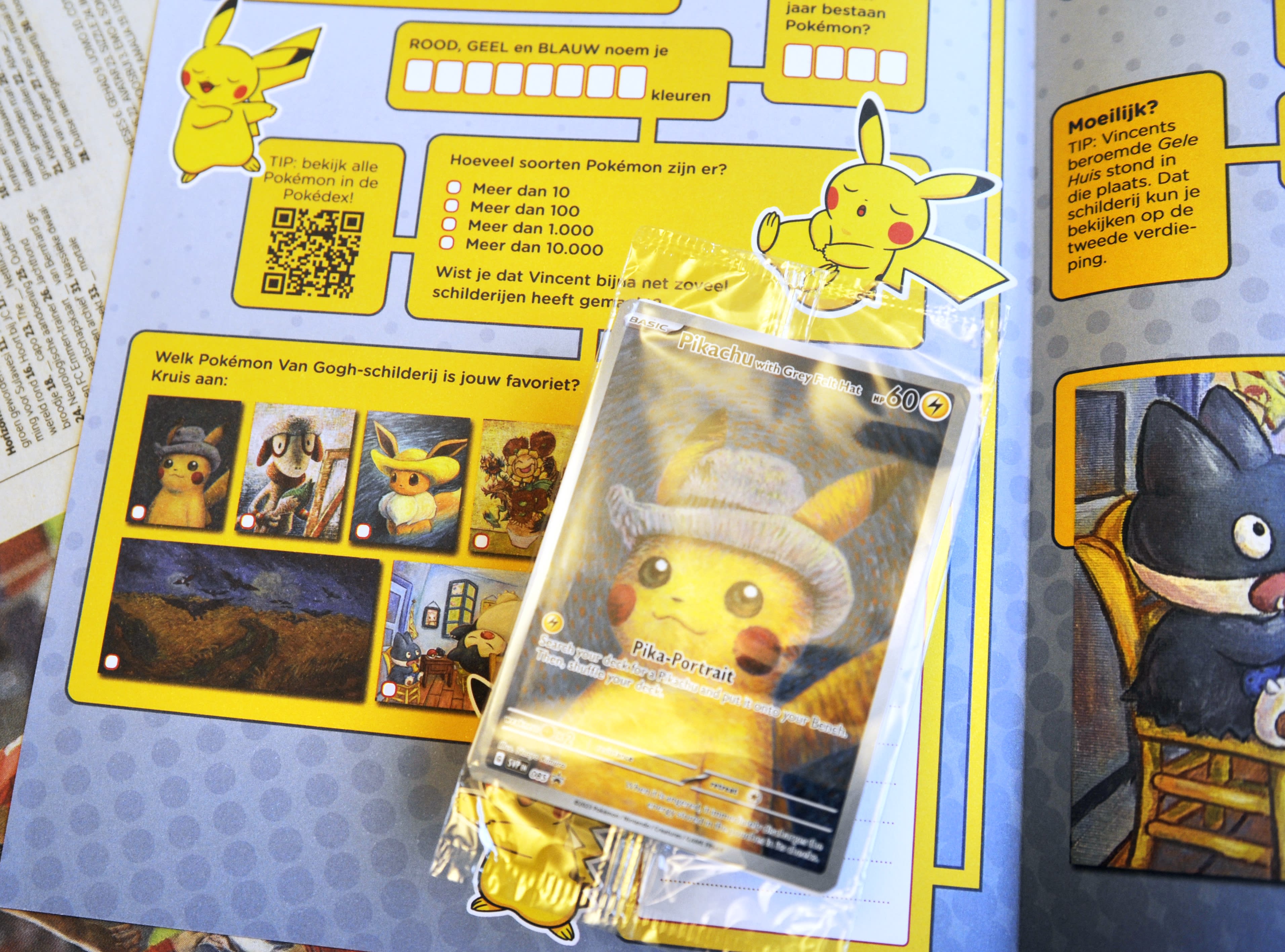 Van Gogh museum stuurt vier medewerkers weg om wangedrag met Pokémonkaarten