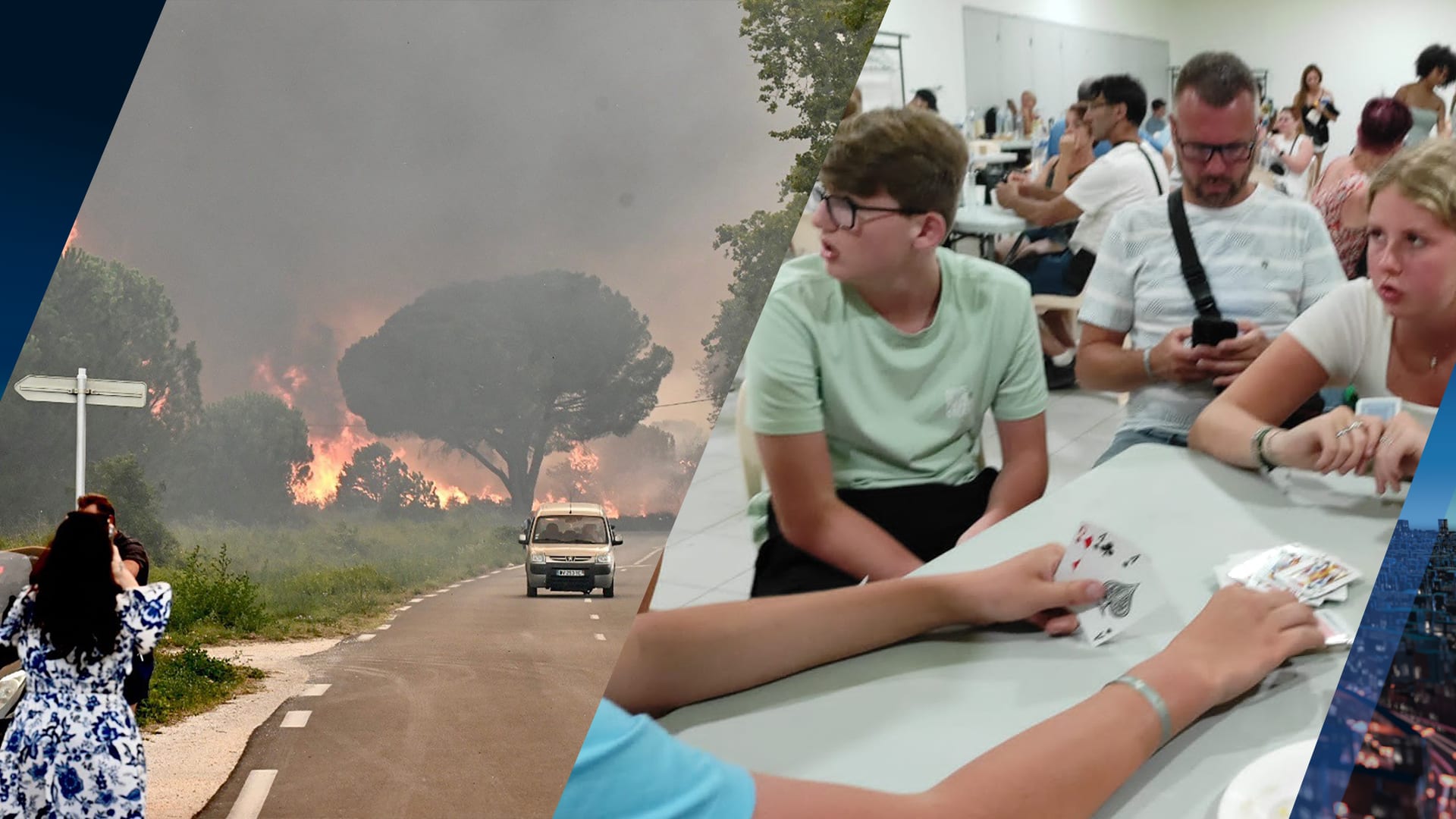 Richard en zijn familie moeten vluchten voor bosbranden in Zuid-Frankrijk