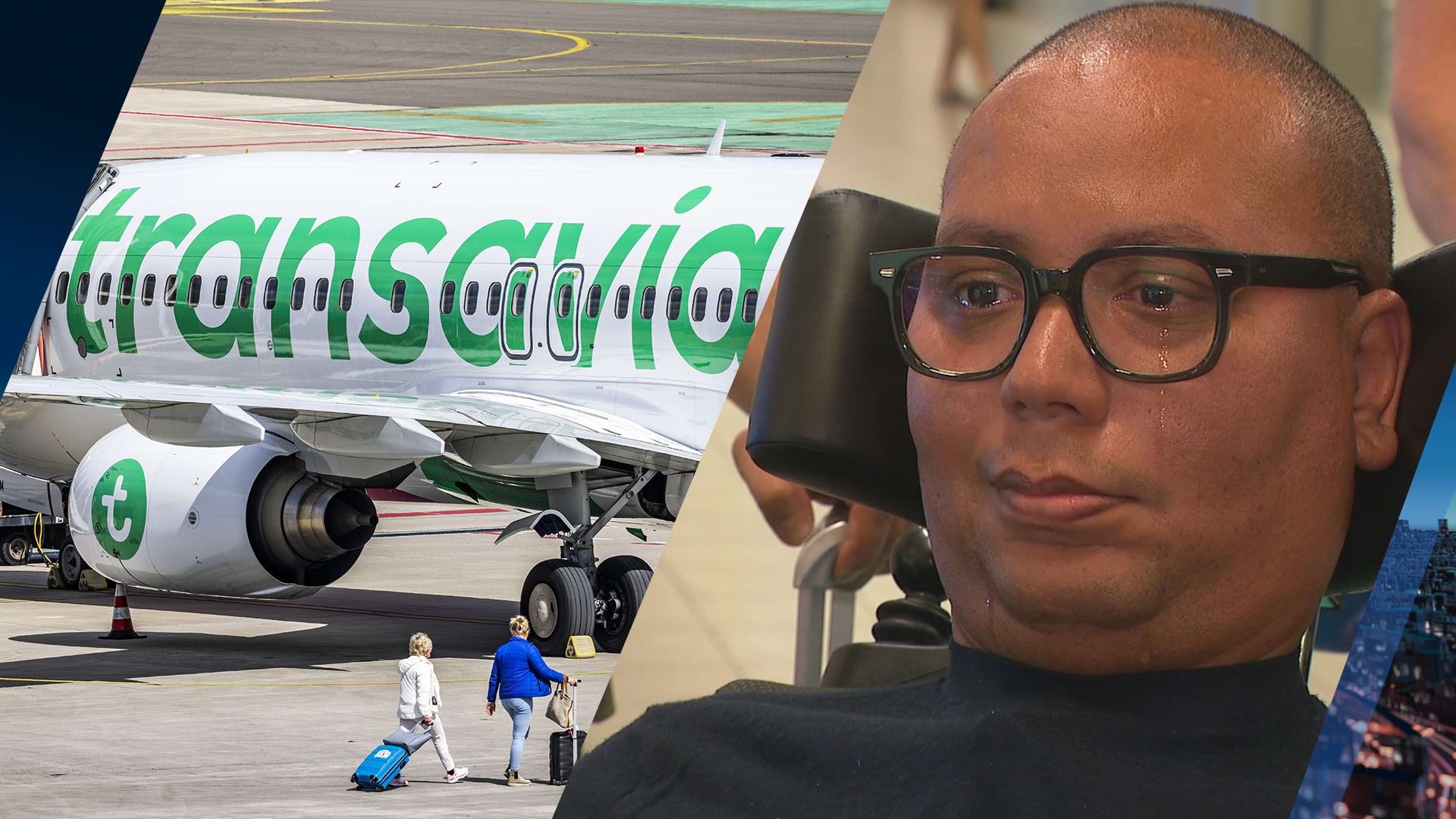 Ernstig zieke Reny wil op vakantie, maar Transavia weigert hem aan boord: 'Rolstoel is te groot'