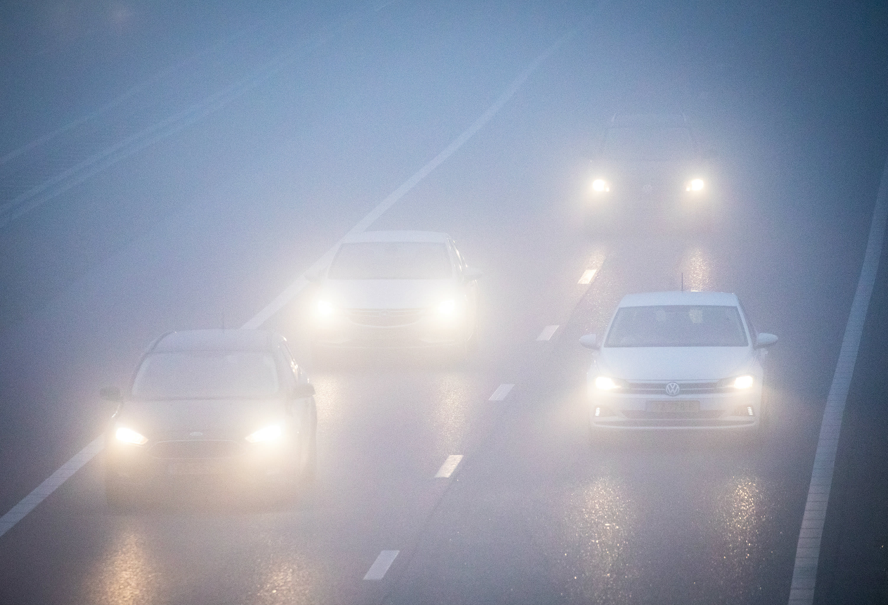 Oppassen geblazen voor weggebruikers: code geel vanwege dichte mist