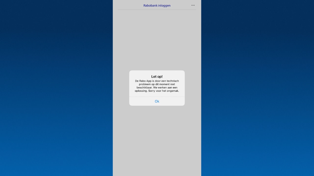 Storing Rabobank-app opgelost, klanten kunnen weer inloggen