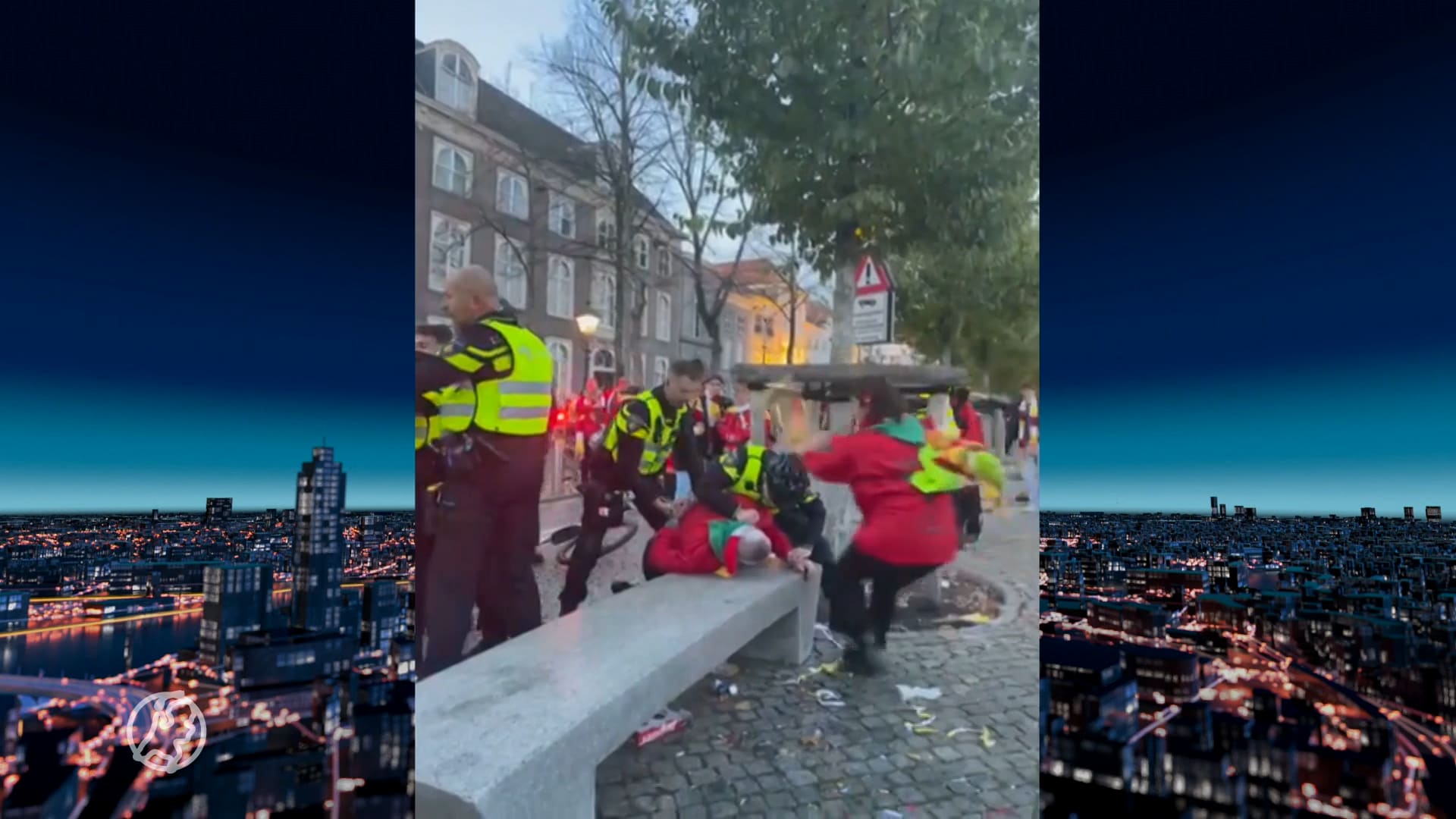Politie en carnavalsorkest krijgen het met elkaar aan de stok: vrouw slaat agent met trompet