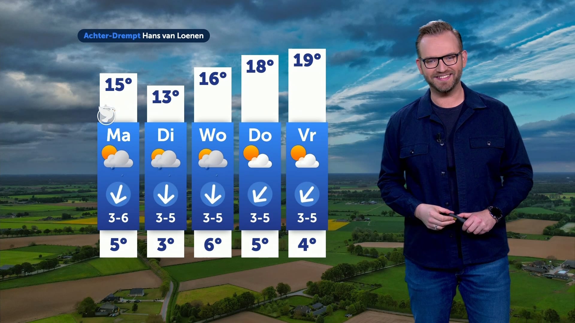 Weerbericht zondag 4 mei 2025
