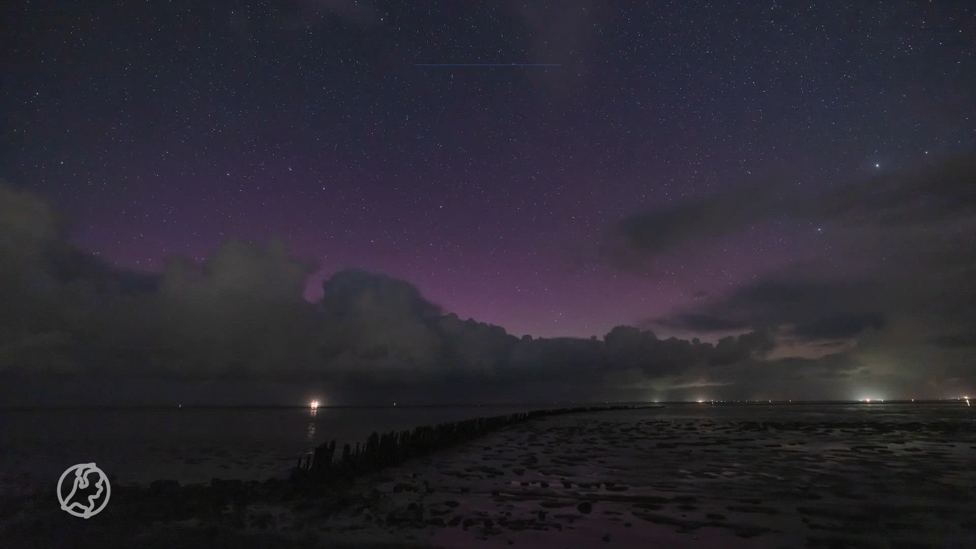 ZIEN: prachtig Noorderlicht in Nederland