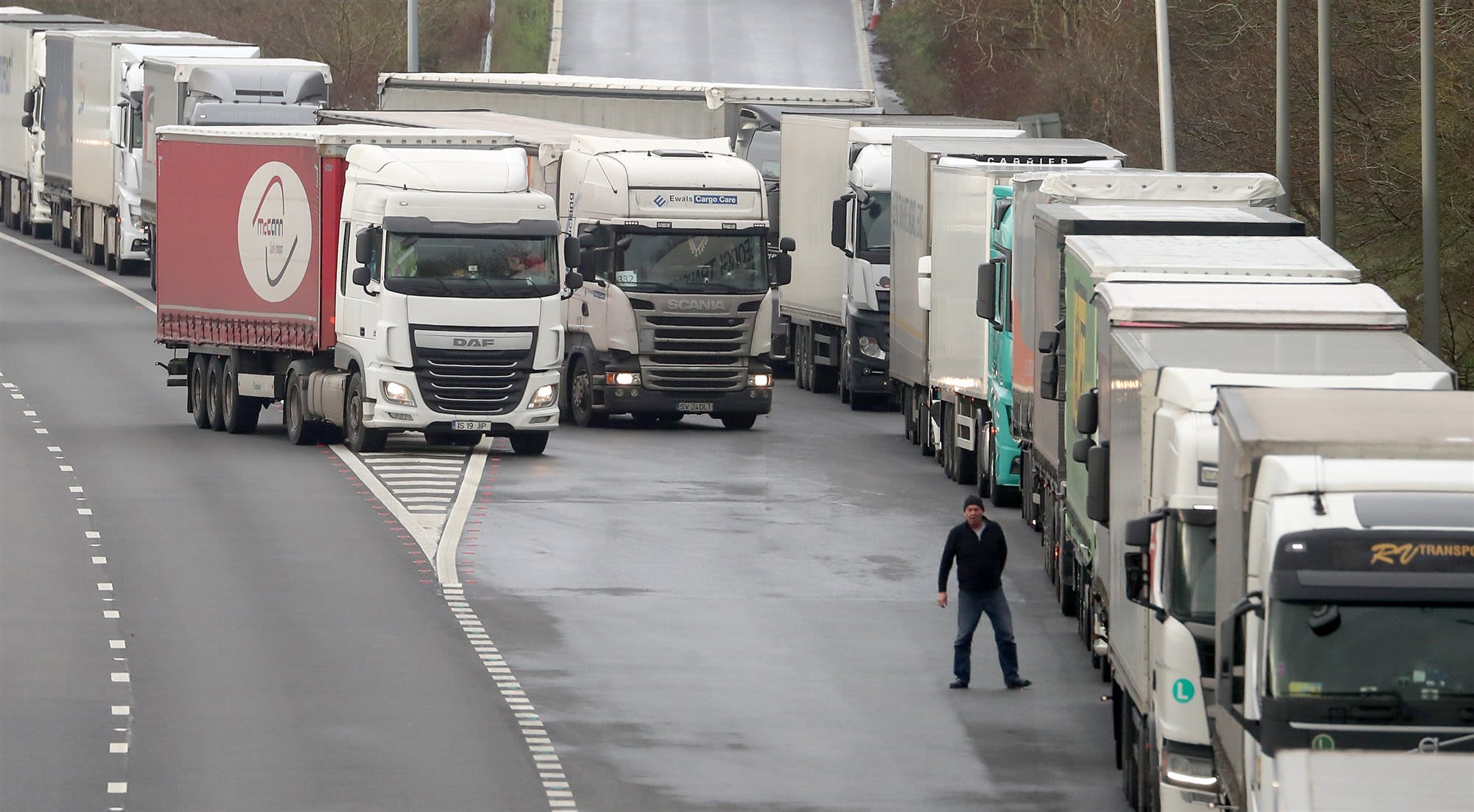 'Honderden Nederlandse chauffeurs vast in Verenigd Koninkrijk'