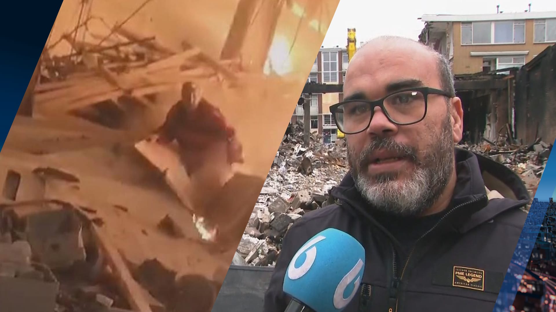 Kamal ontsnapte aan explosie in Rotterdam: 'Ik stond helemaal in brand'