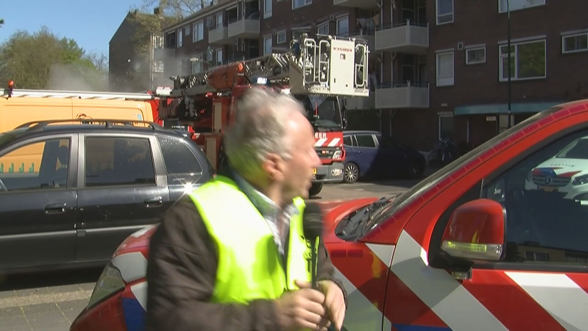 Tweede explosie in Bilthoven gefilmd, verslaggever duikt weg