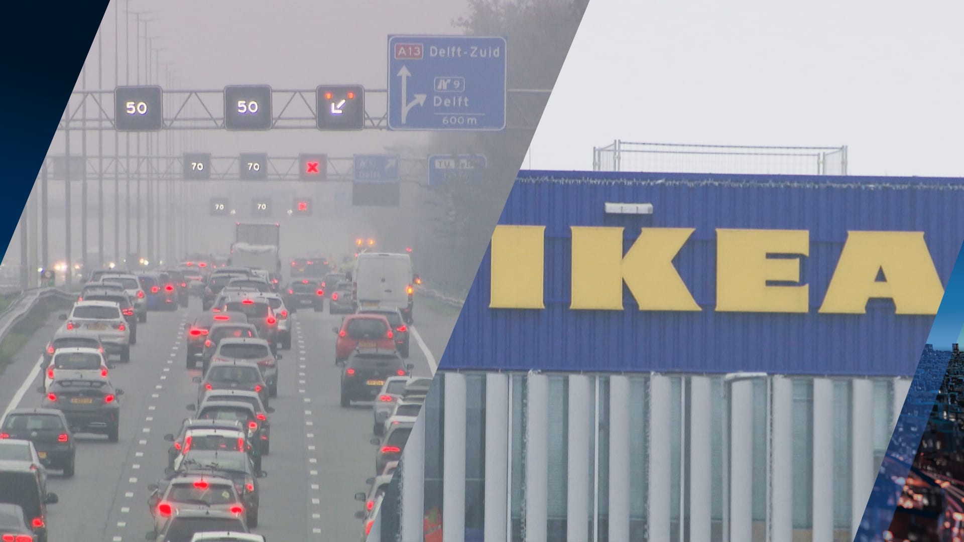 Pinstoring bij Ikea Delft leidt tot grote drukte op de weg