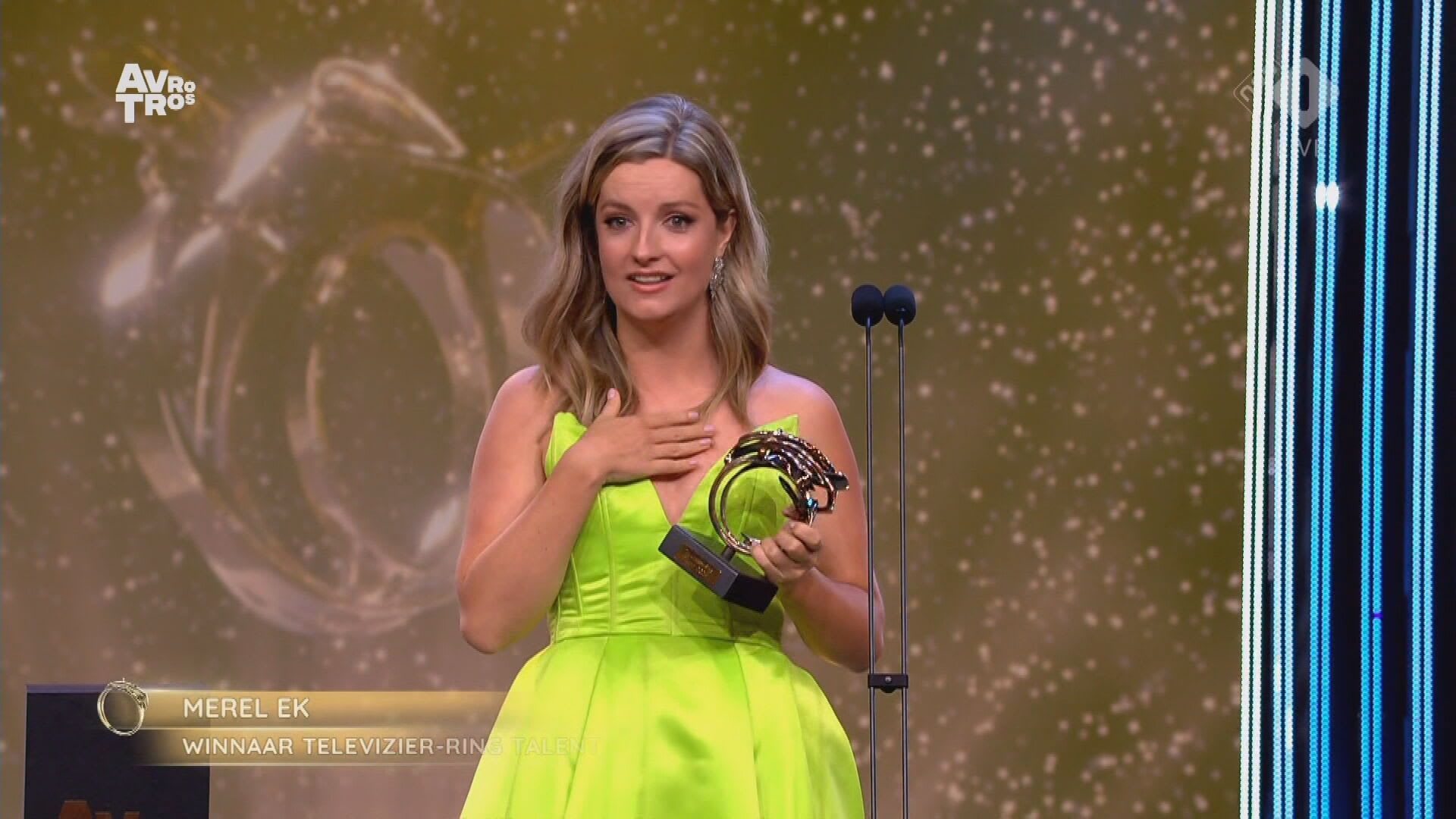 Merel Ek wint Televizier-Ring Talent: 'Ik ga helemaal stuk!'