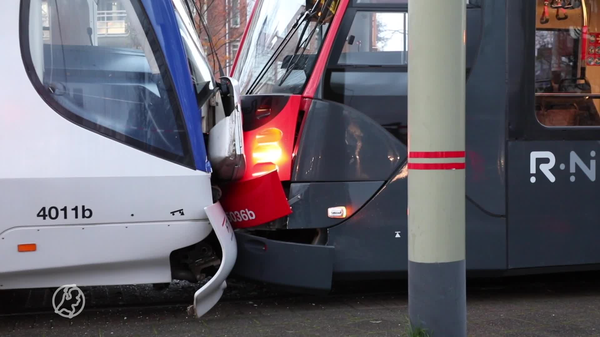 Opmerkelijk botsing in Leidschendam: trams klappen frontaal op elkaar