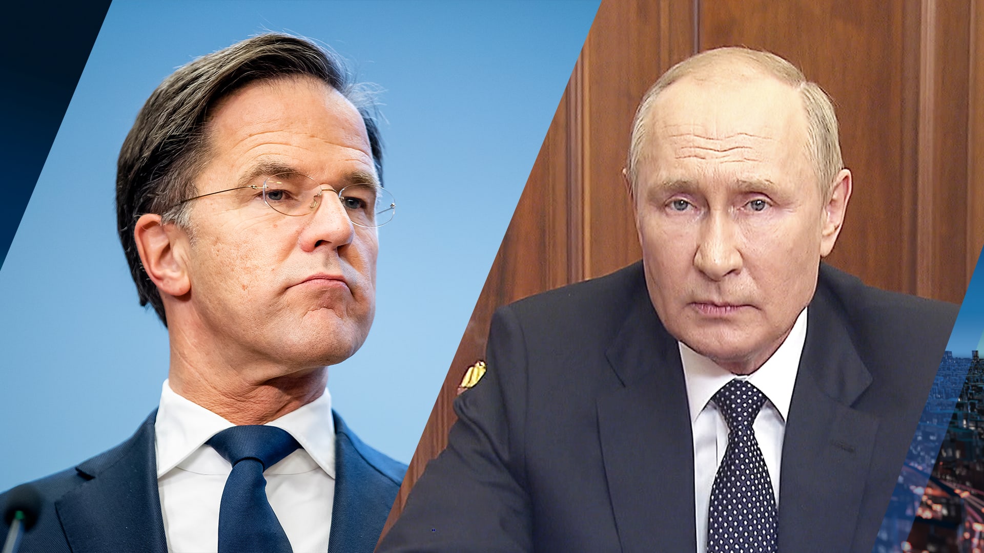 Premier Rutte in debat: 'president Poetin is geen sterke man'